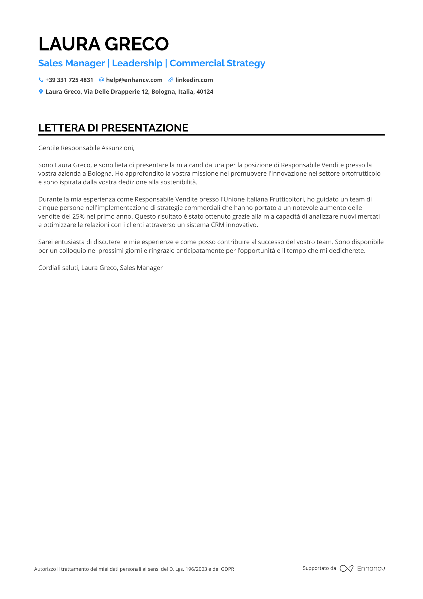 Coop Manager Resume Example