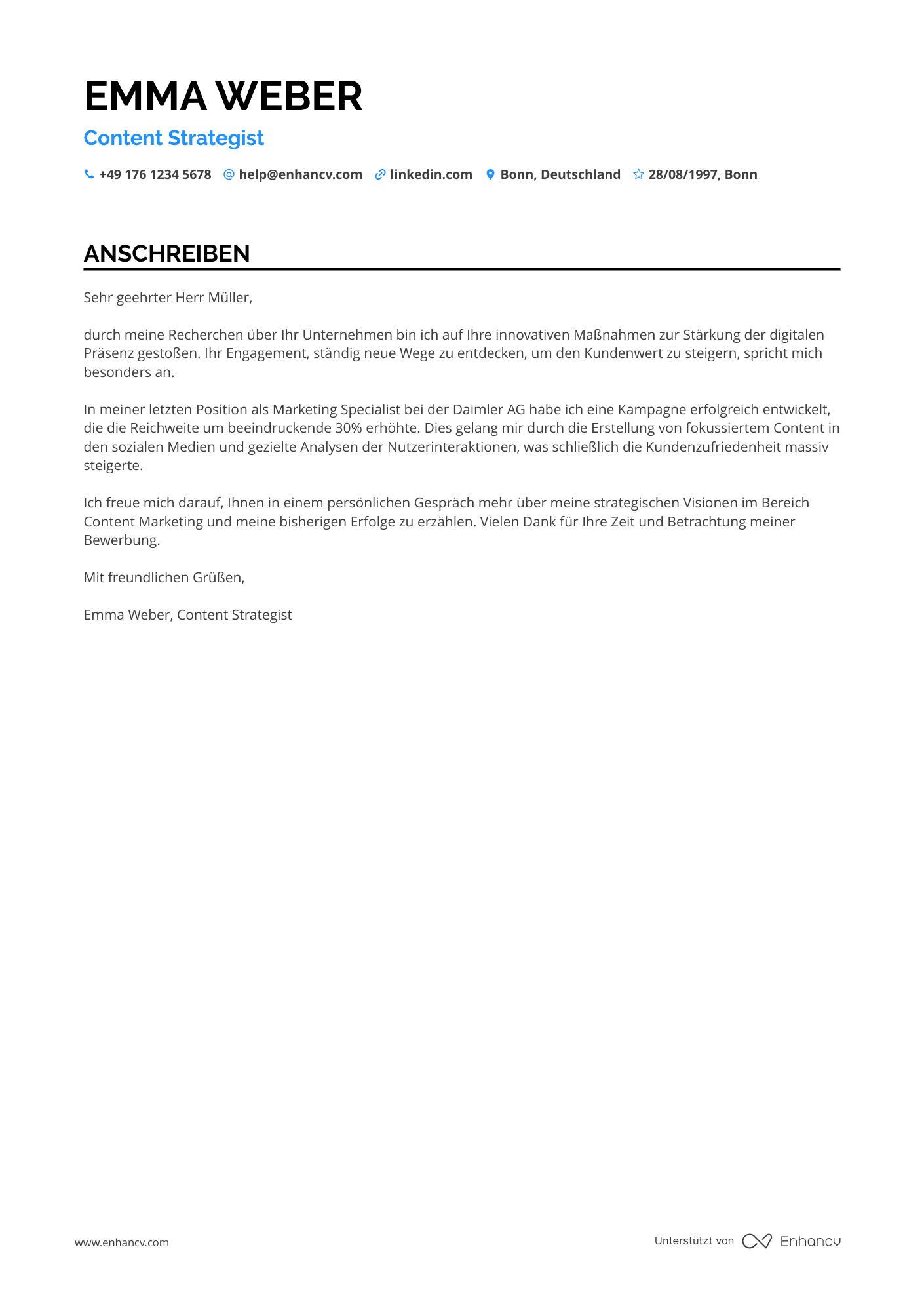 Marketing Assistent Resume Example