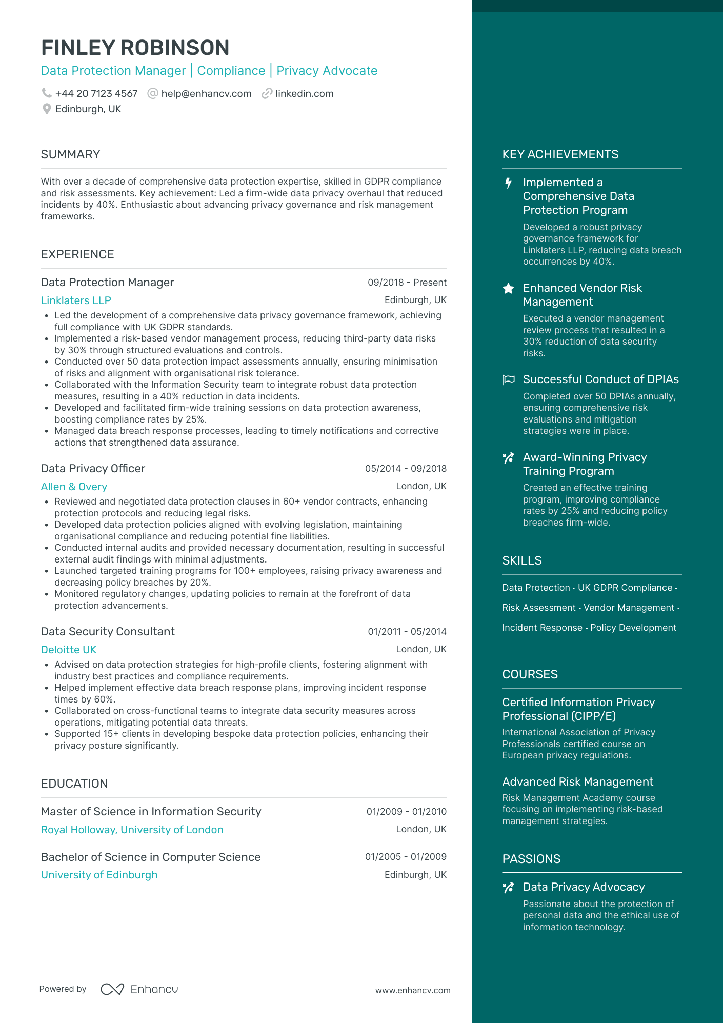 External Auditor Resume Example