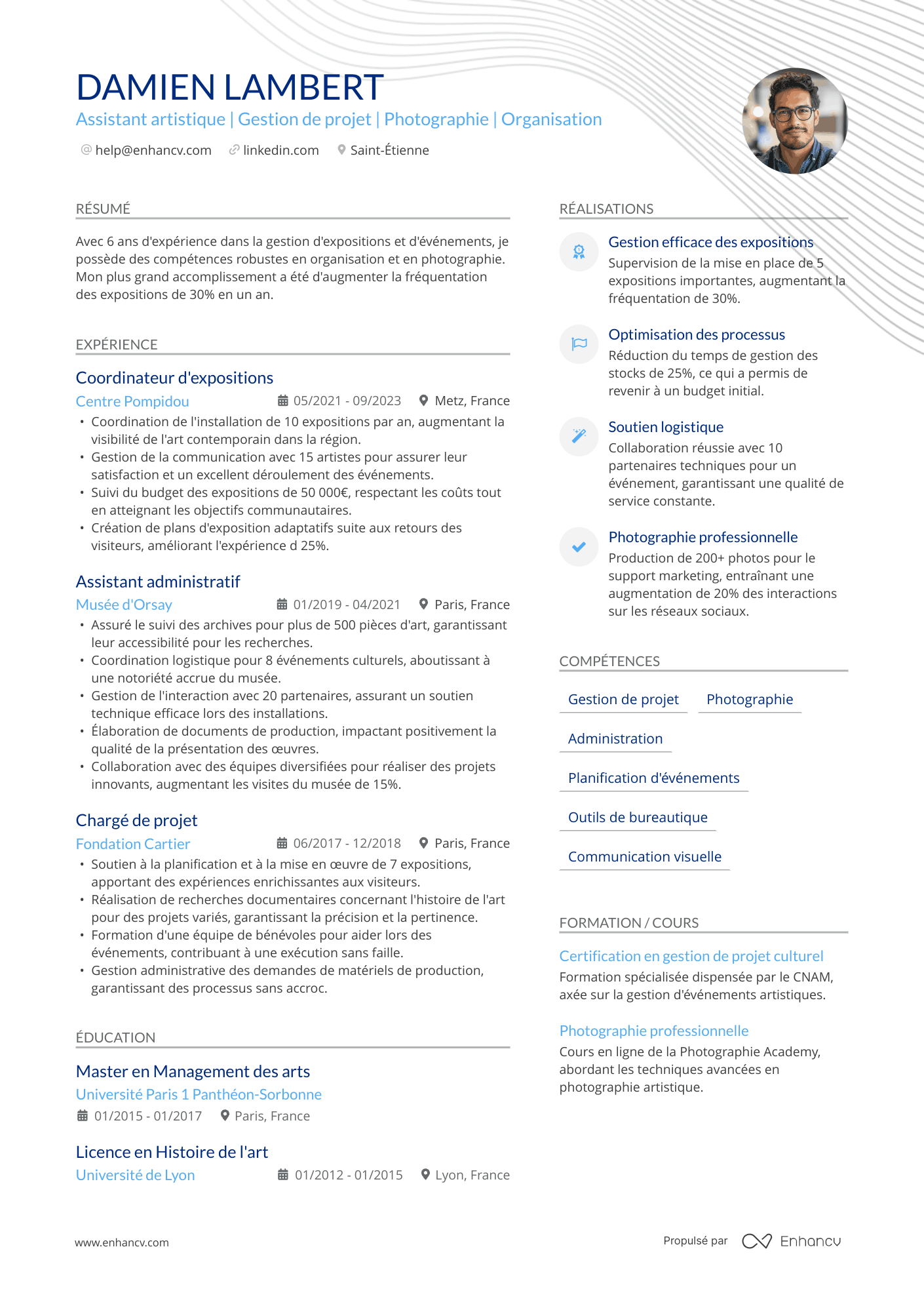 Direction artistique Resume Example