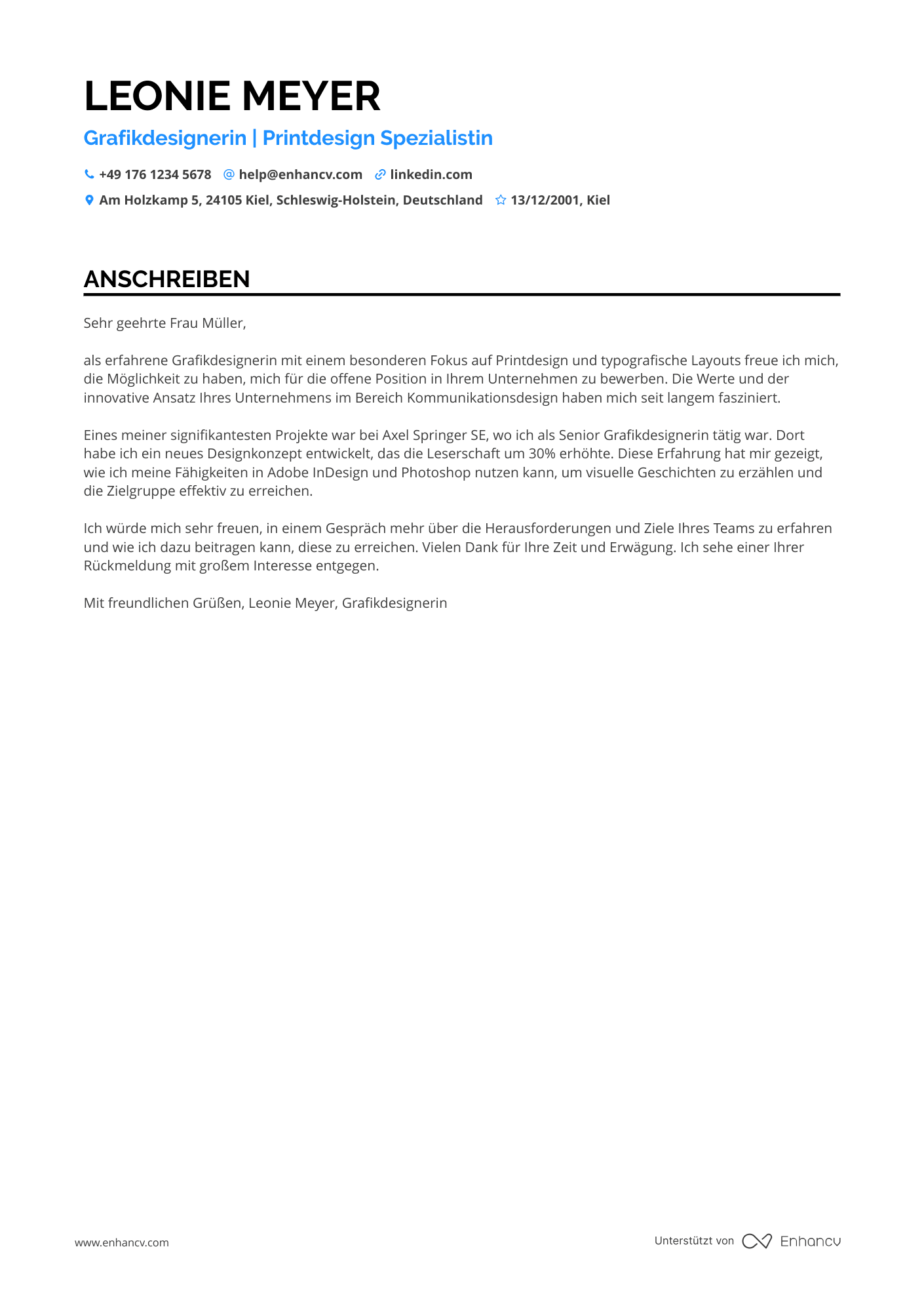 Grafikdesigner im Verlagswesen Resume Example