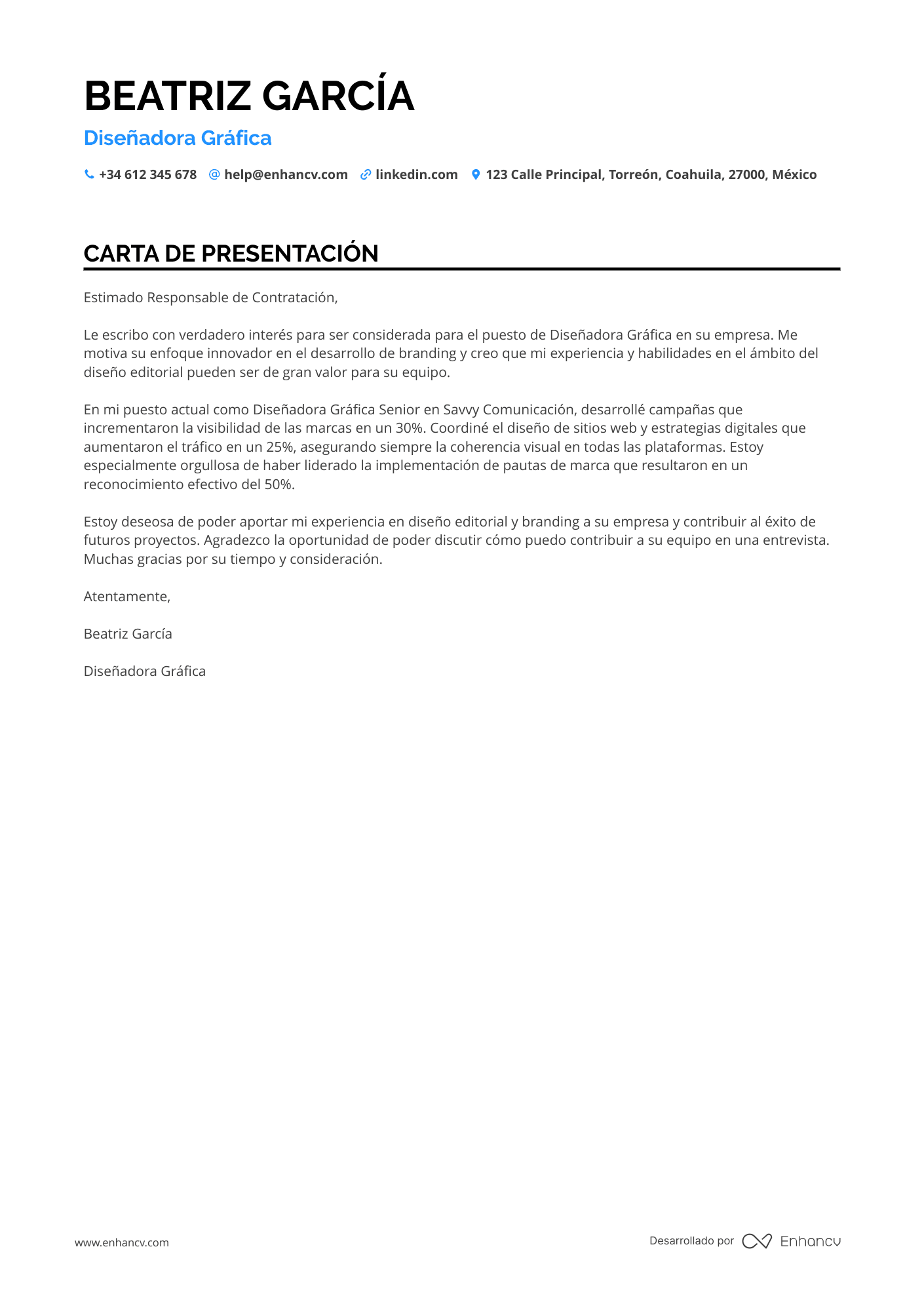 Director de Diseño Gráfico Resume Example