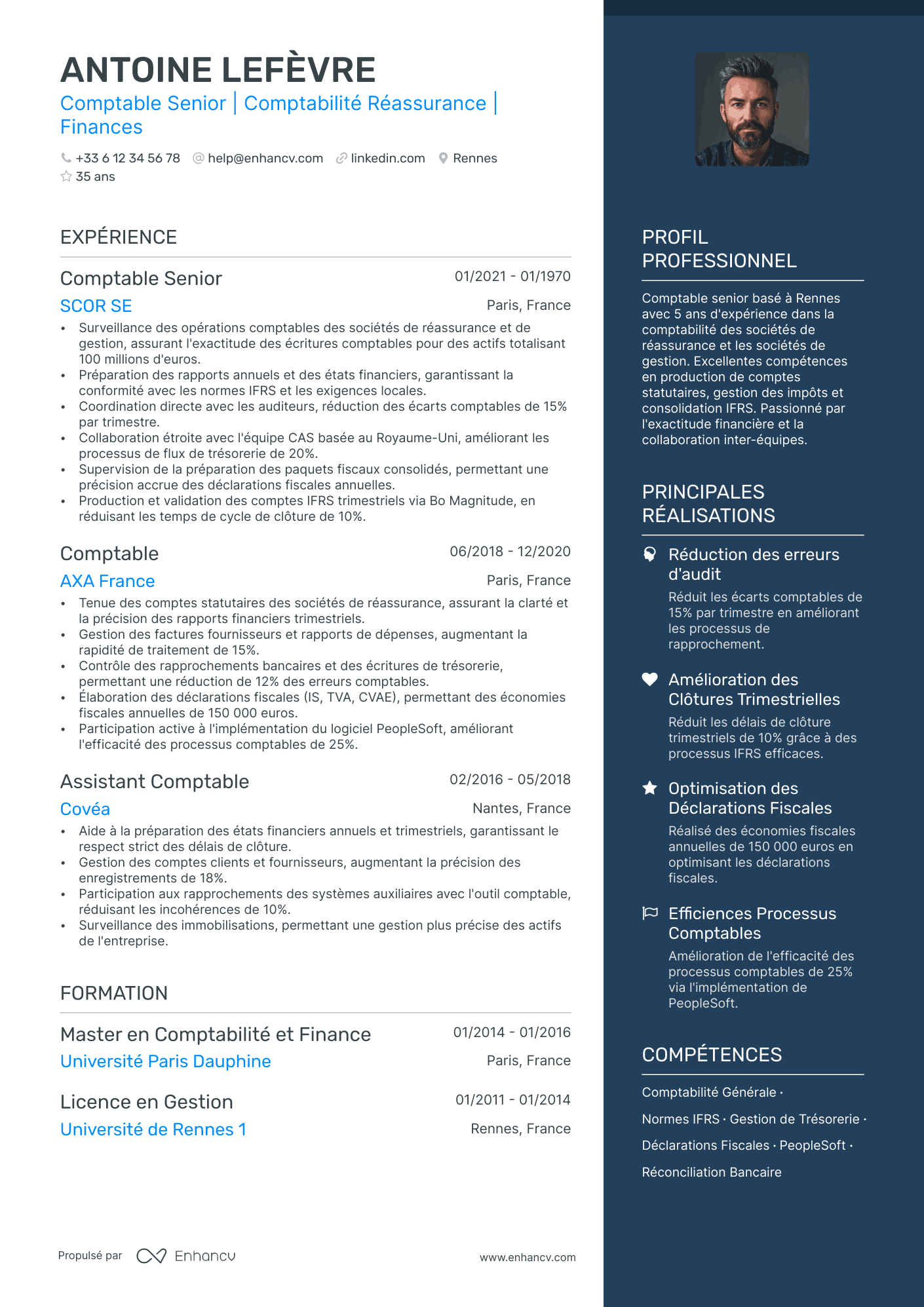 Comptable Bancaire Resume Example