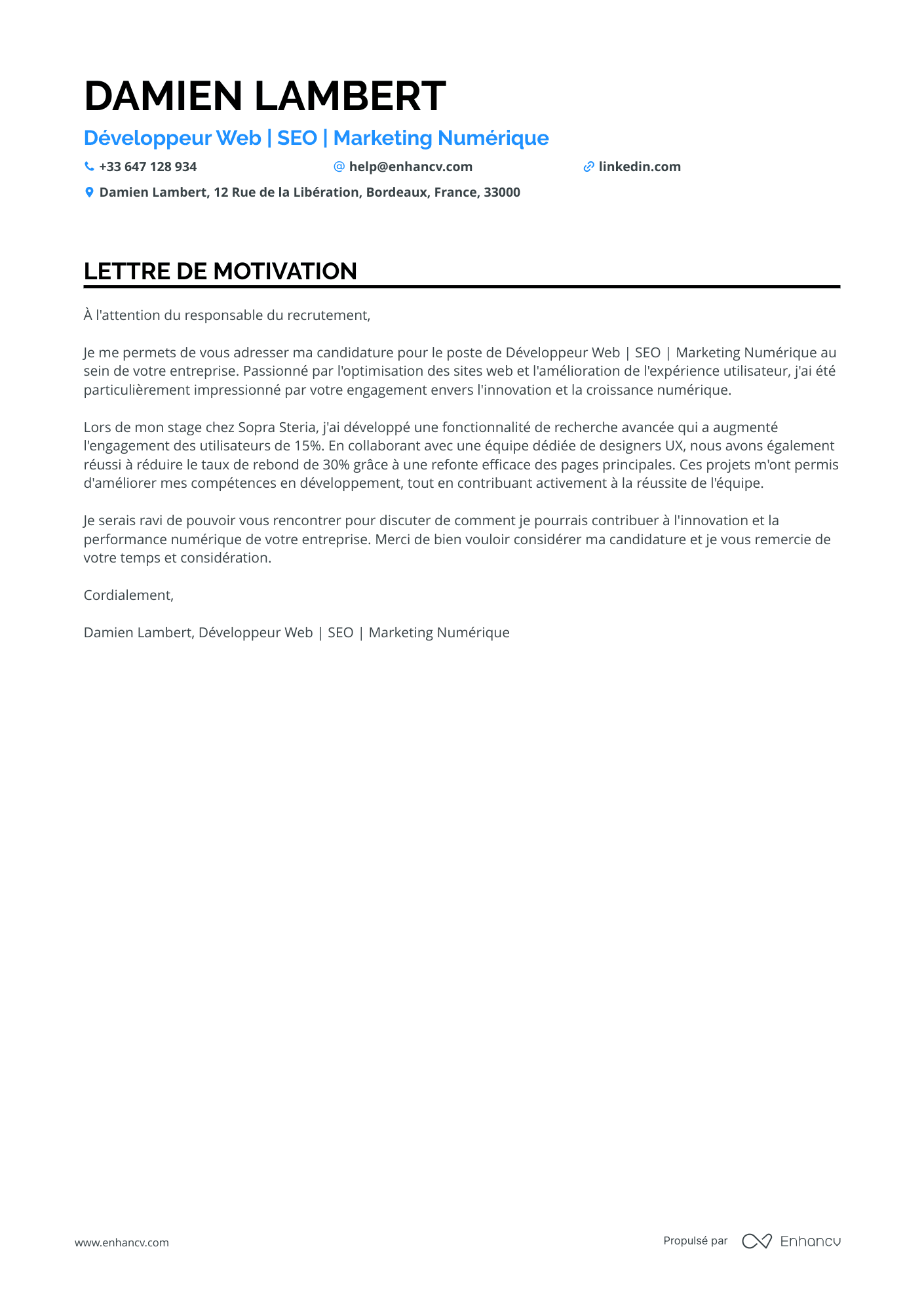 Lycéen Bénévole Associatif Resume Example