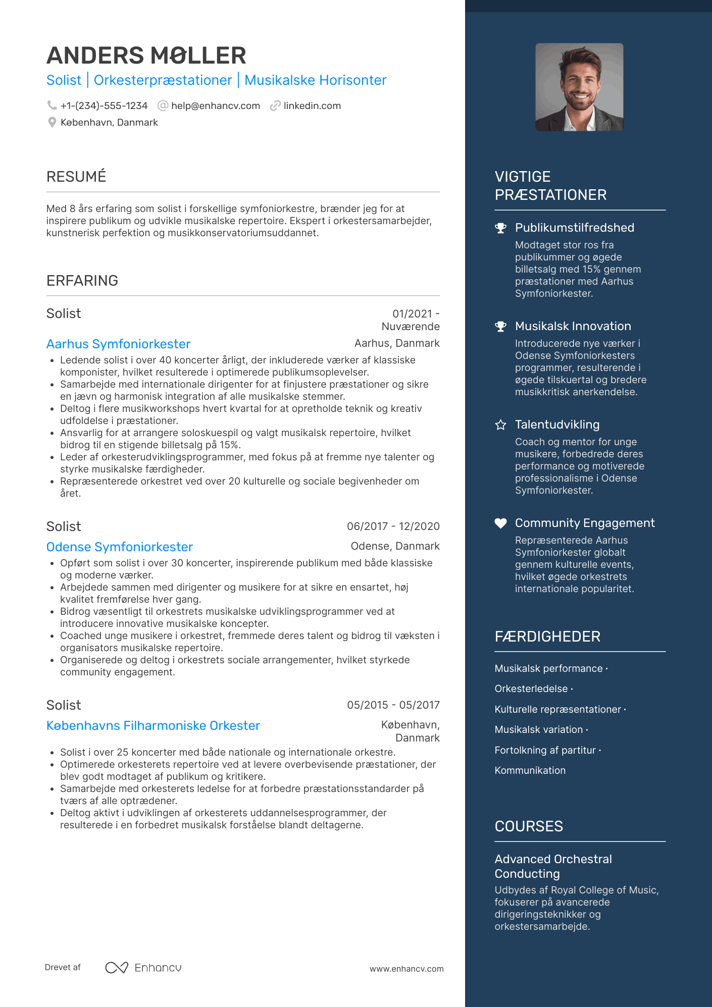 CV til Solist Resume Example