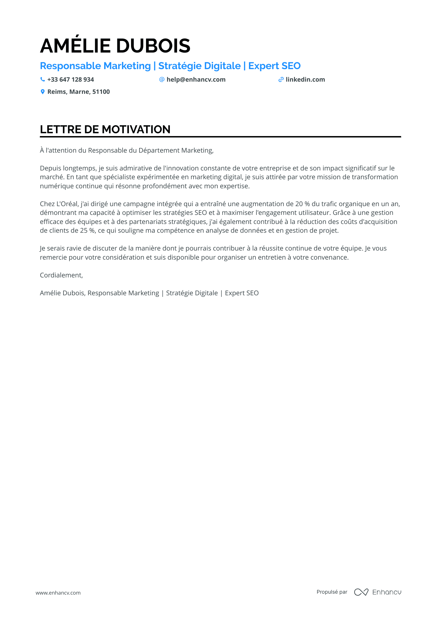 Étudiant en Médecine Resume Example