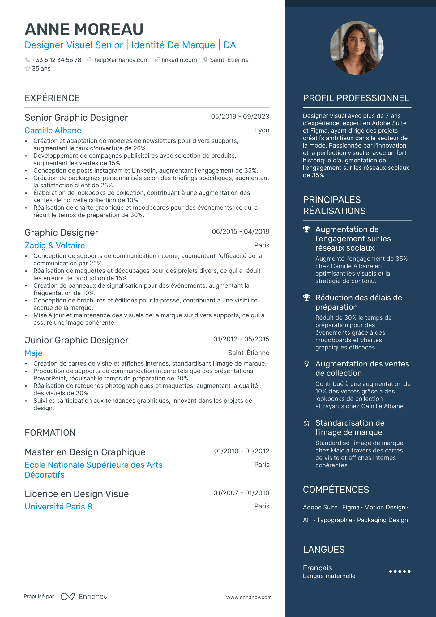 Graphiste Édition Resume Example