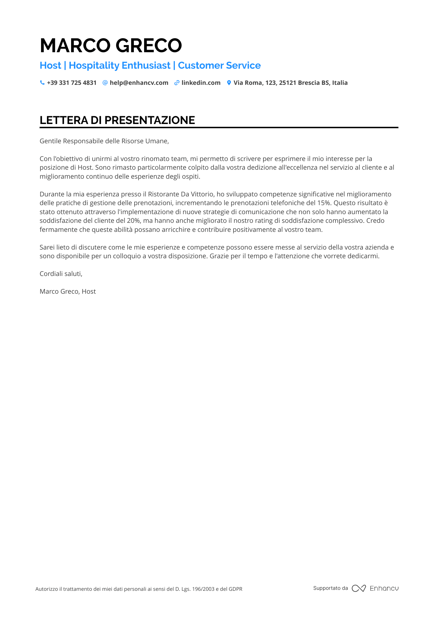 Cassiera Junior Resume Example