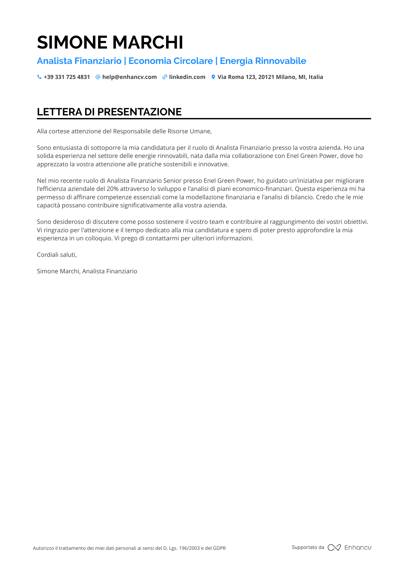 Coop Financial Analyst Resume Example