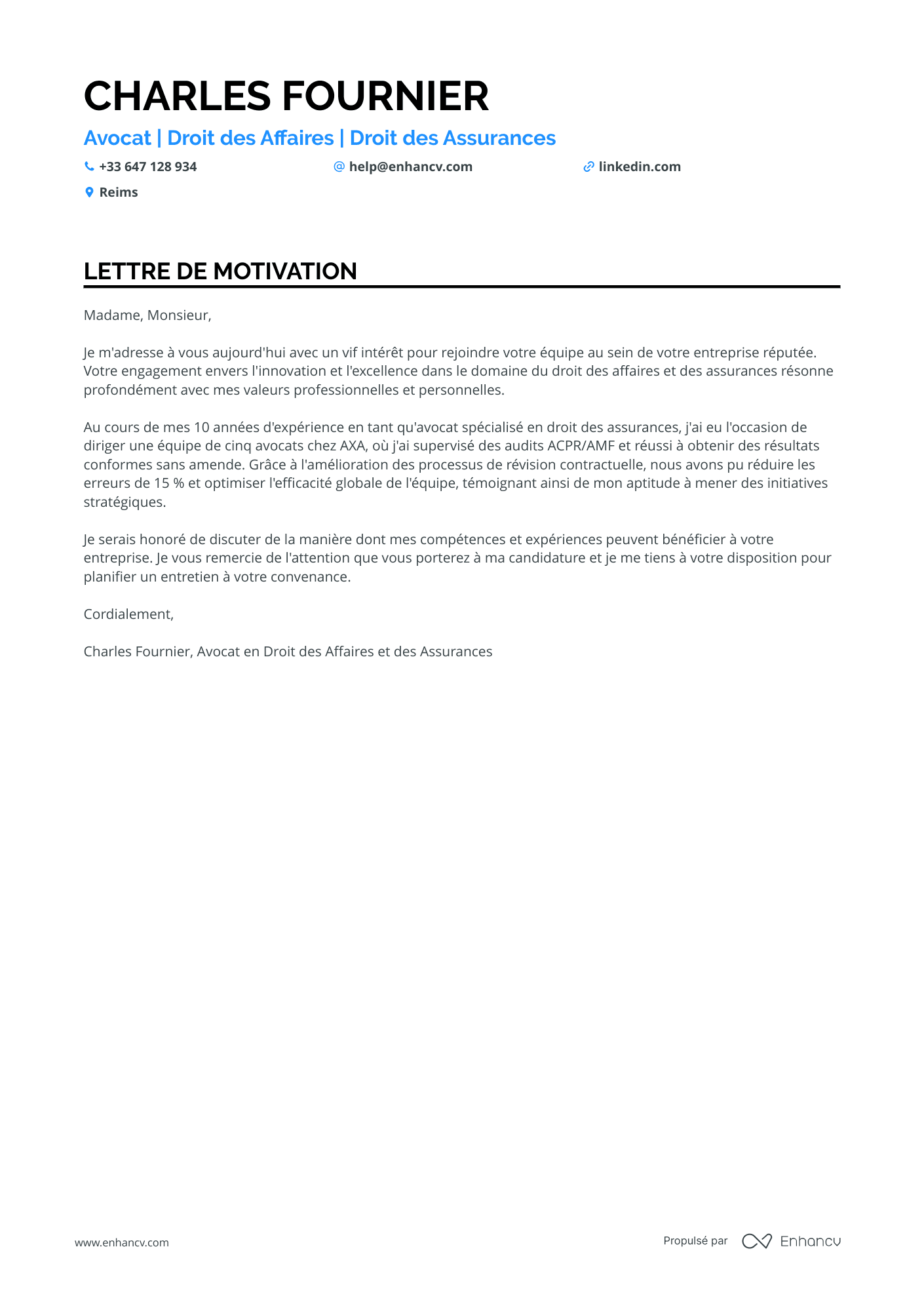 Avocat en droit du travail Resume Example