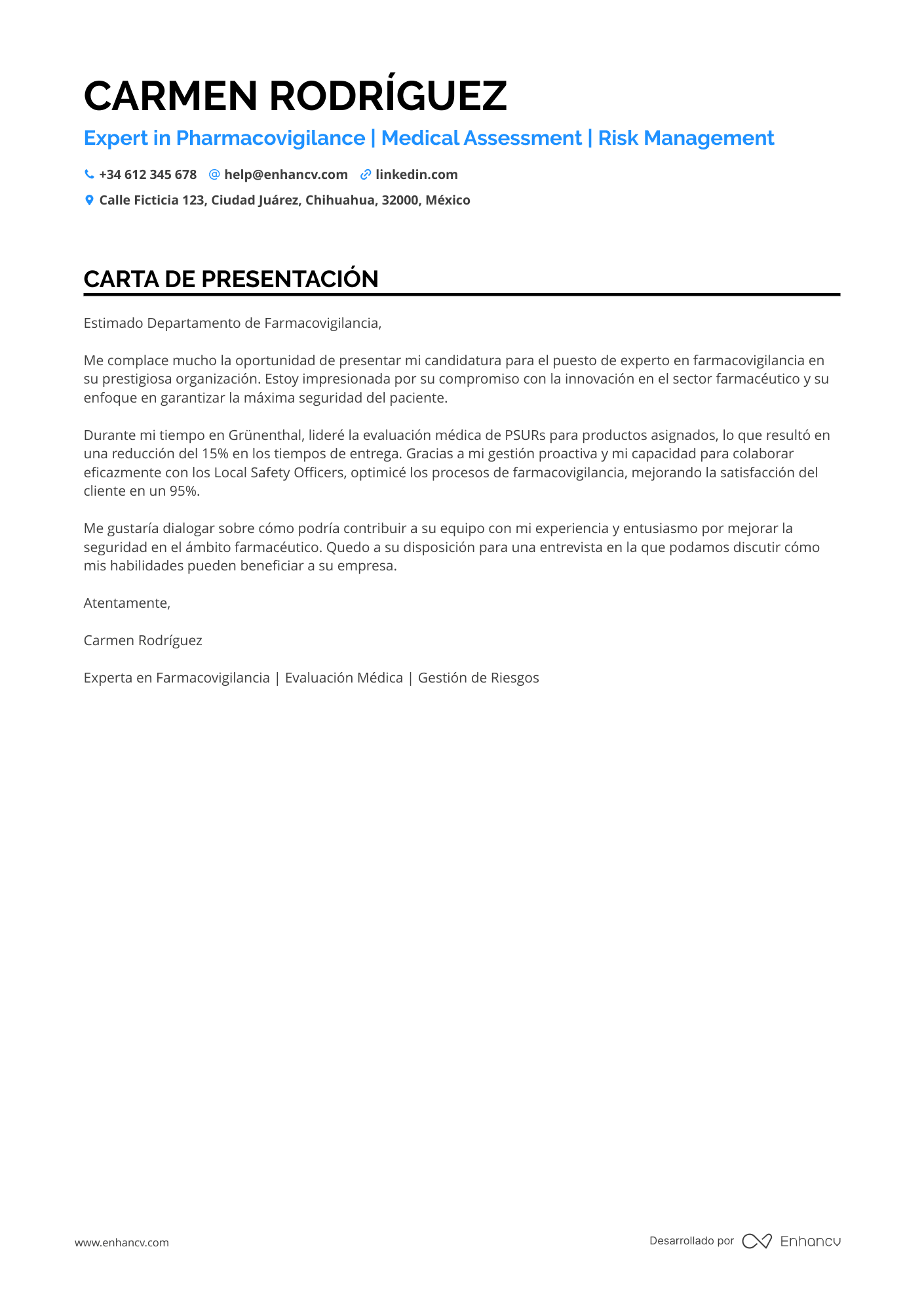 Médico Anestesiólogo Resume Example