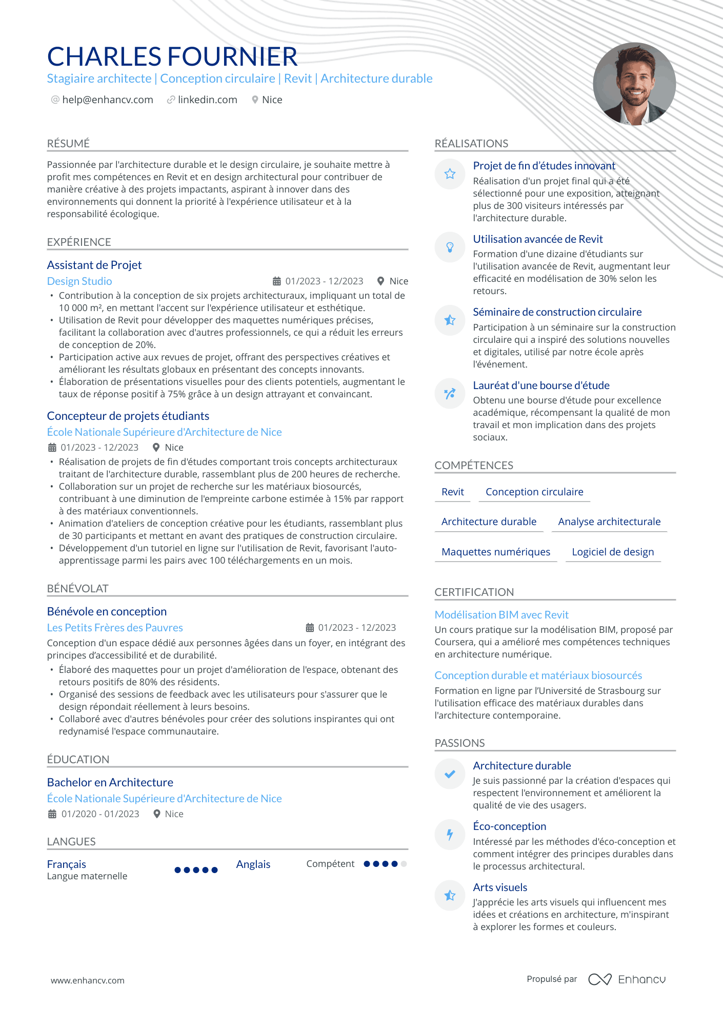 Stage Architecture Resume Example