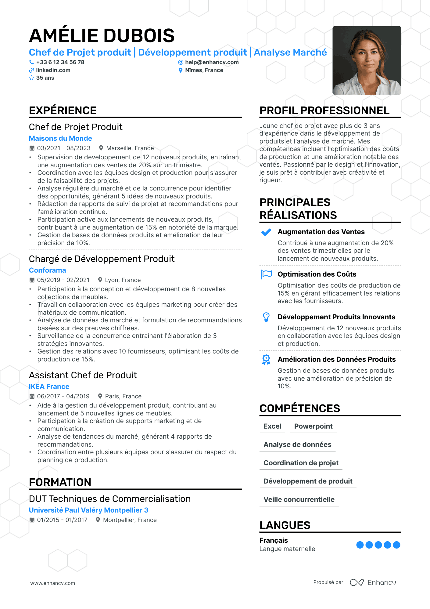 Assistant Marketing Senior Resume Example