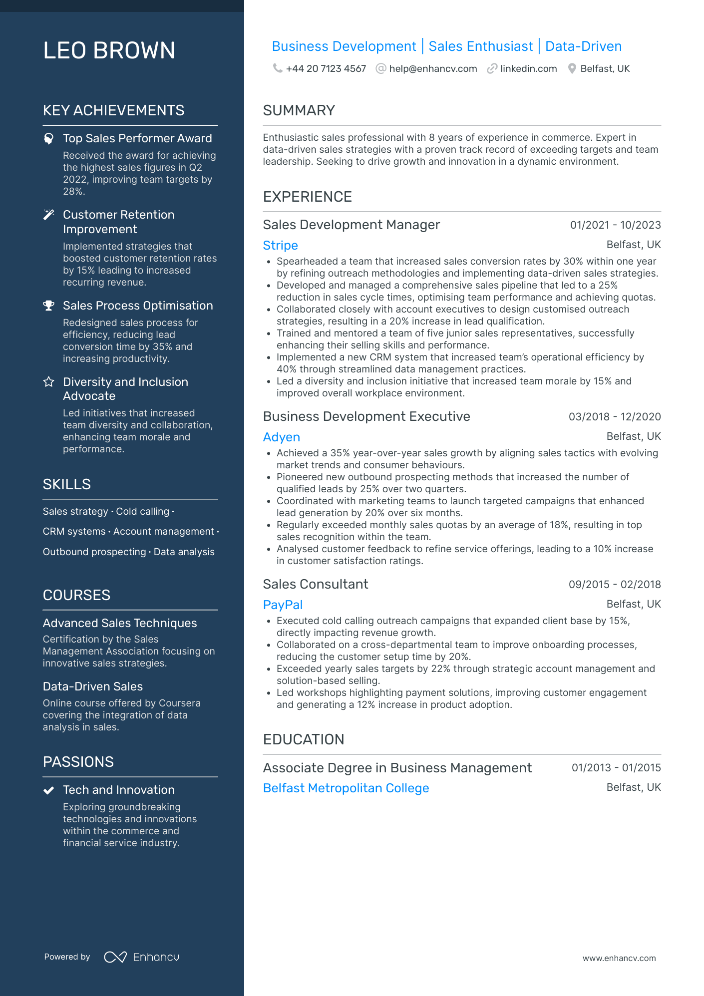 Business Development CV Examples & Guide for 2026