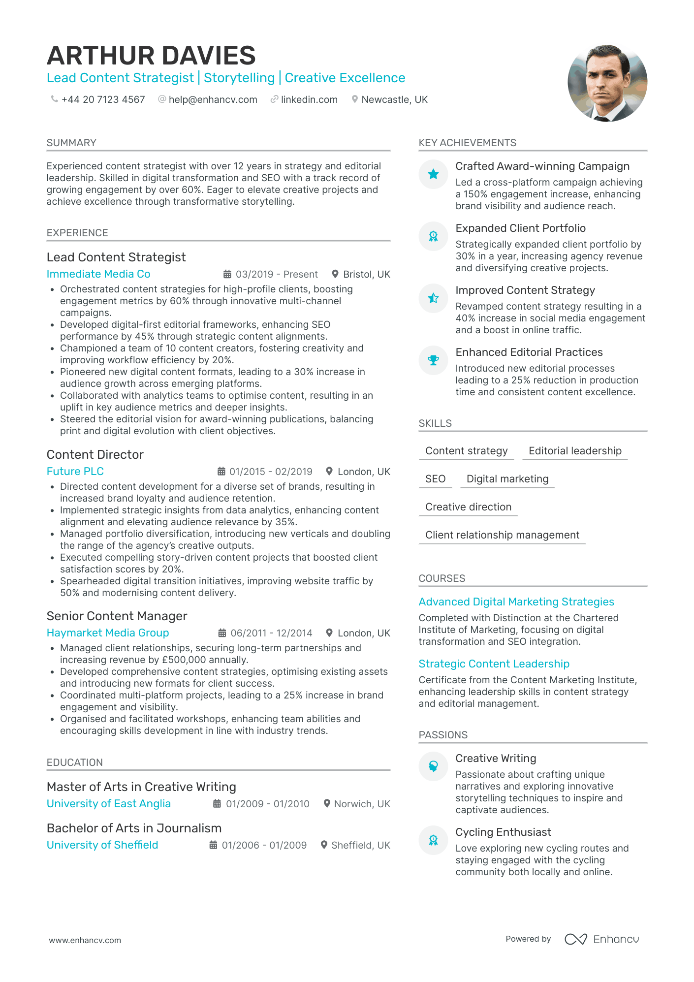 Content Marketing CV Examples & Guide for 2026