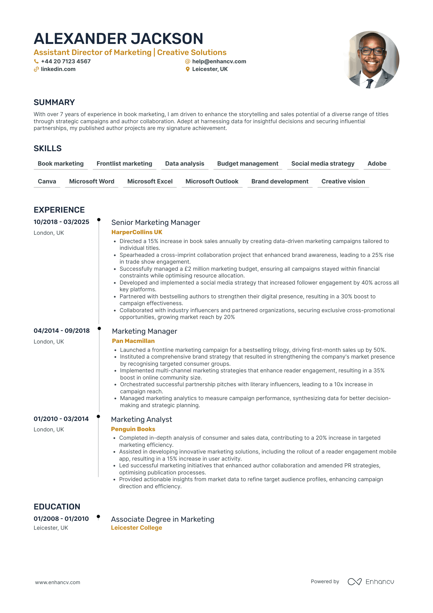 Marketing Director CV Examples & Guide for 2026