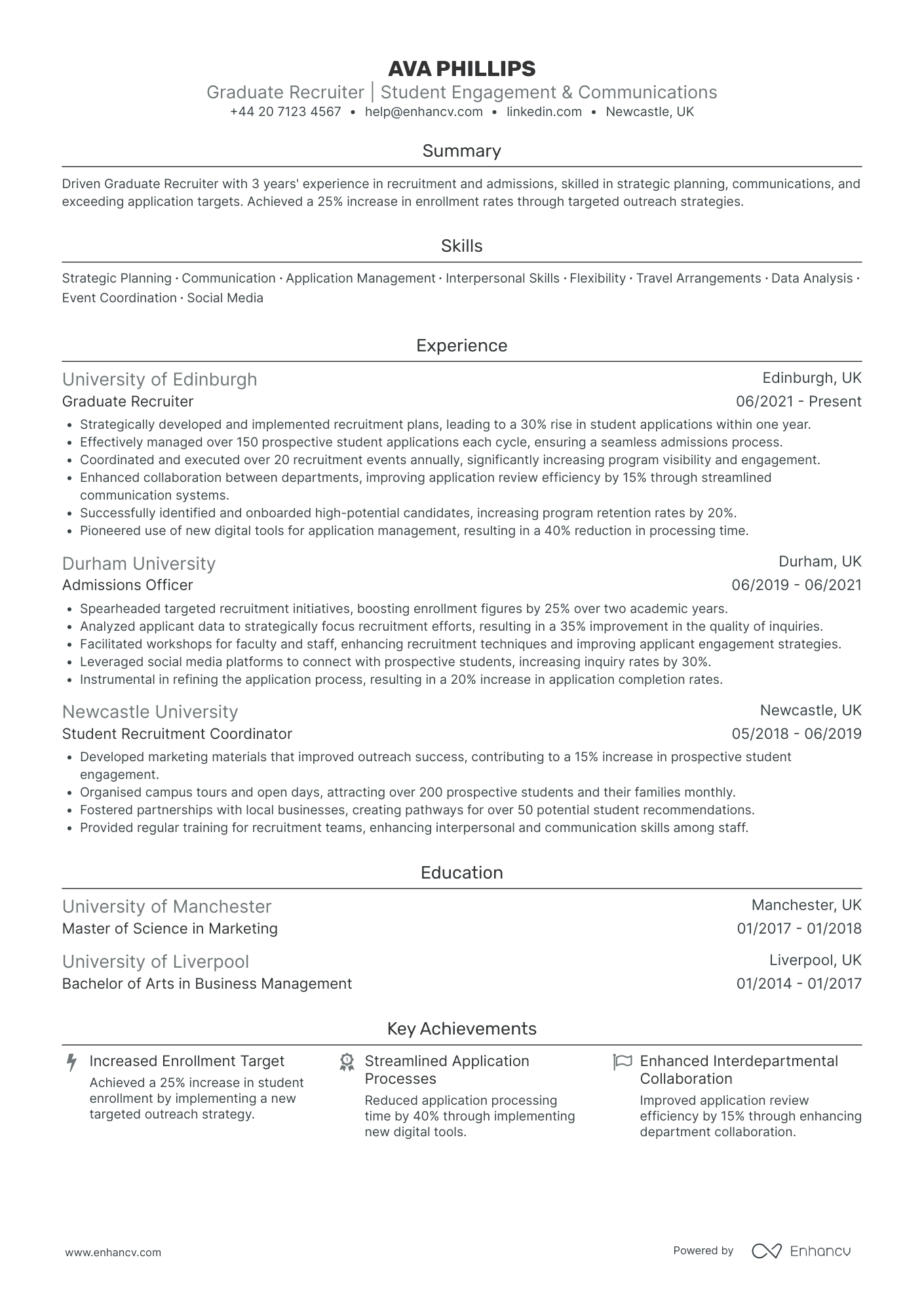 Recruiter CV Examples & Guide for 2026