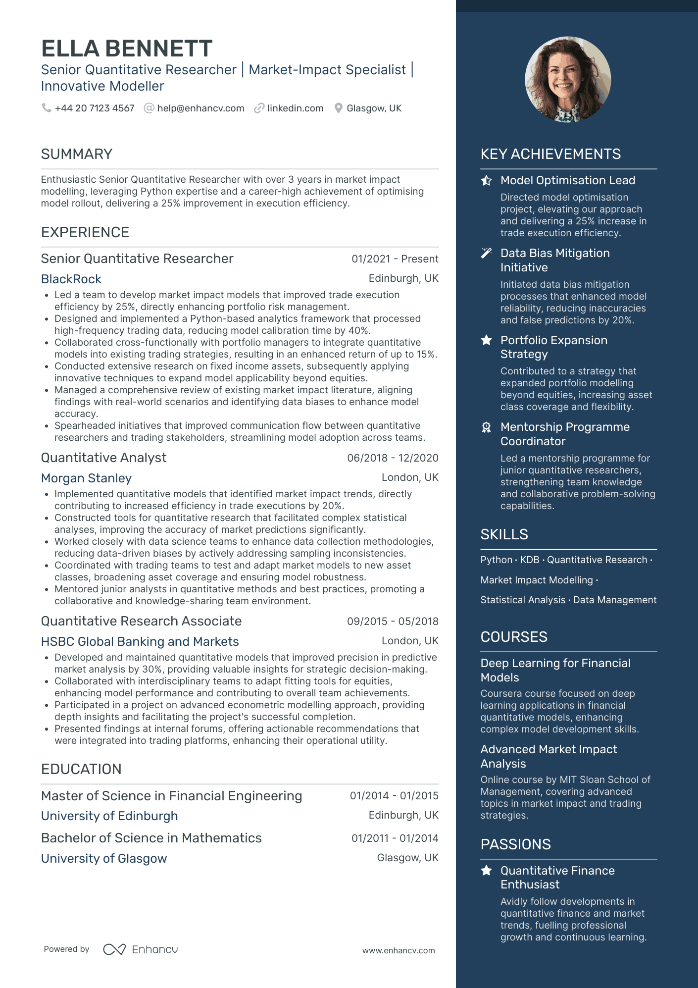 Researcher Cv Example Researcher CV Examples & Guide for 2026