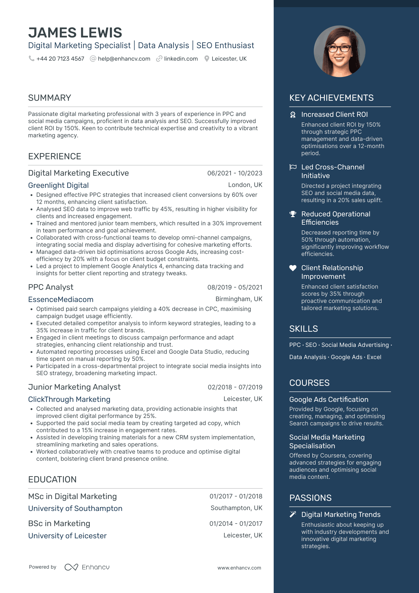 Digital Marketing CV Examples & Guide for 2026