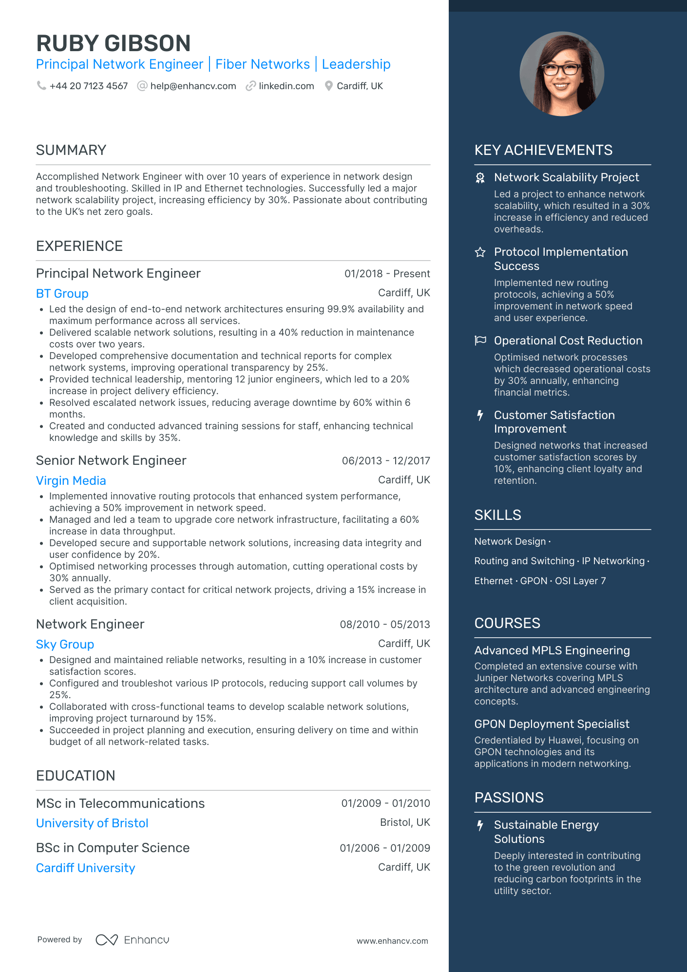 Network Engineer CV Examples & Guide for 2026