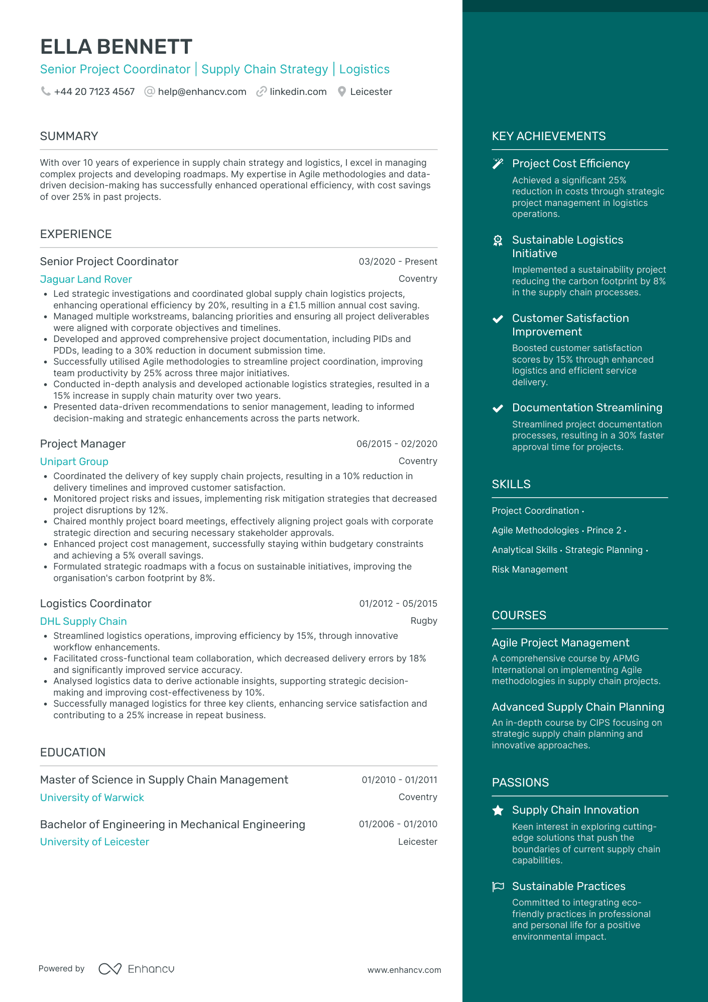 Project Coordinator CV Examples & Guide for 2026