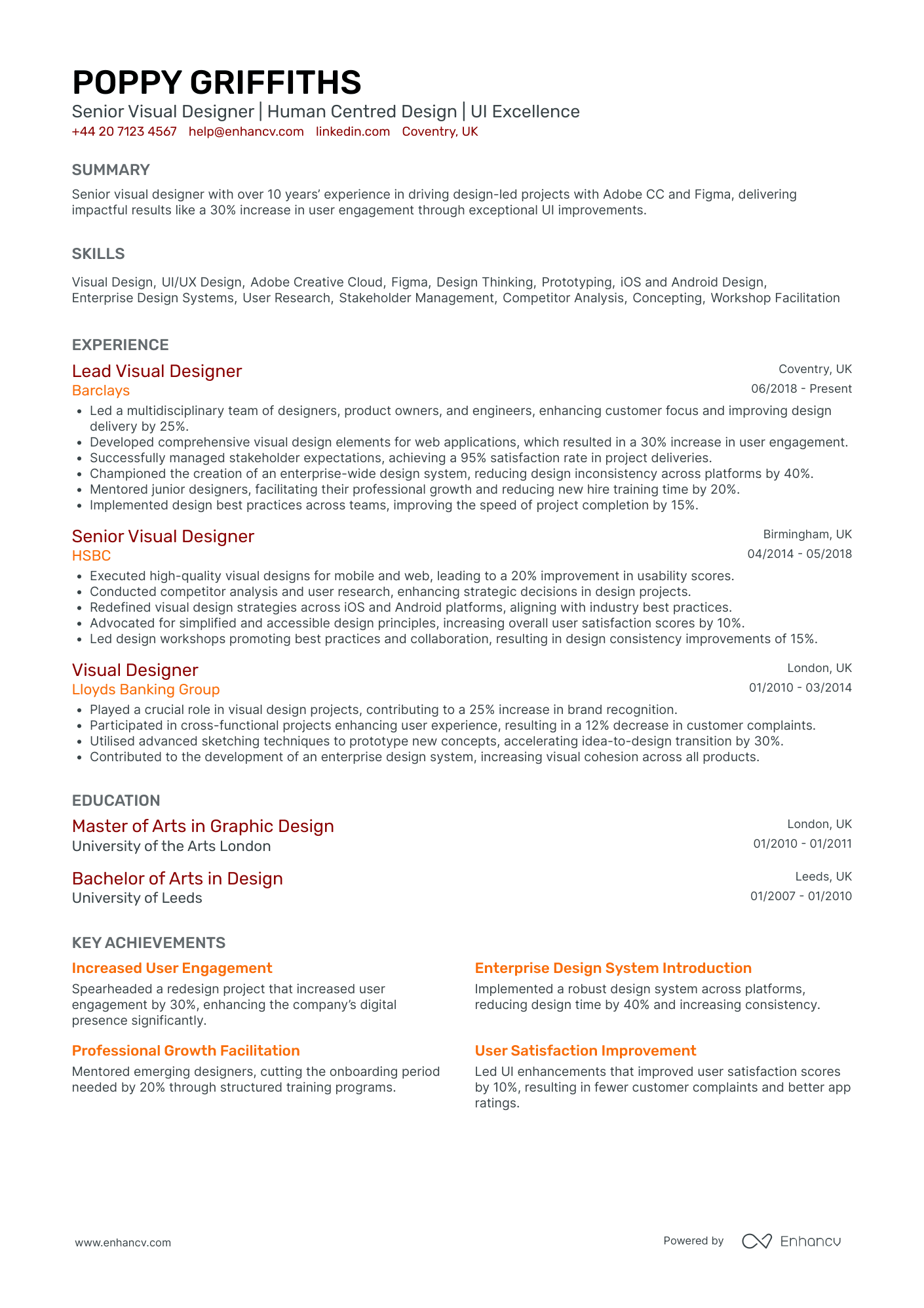 Web Designer CV Examples & Guide for 2026