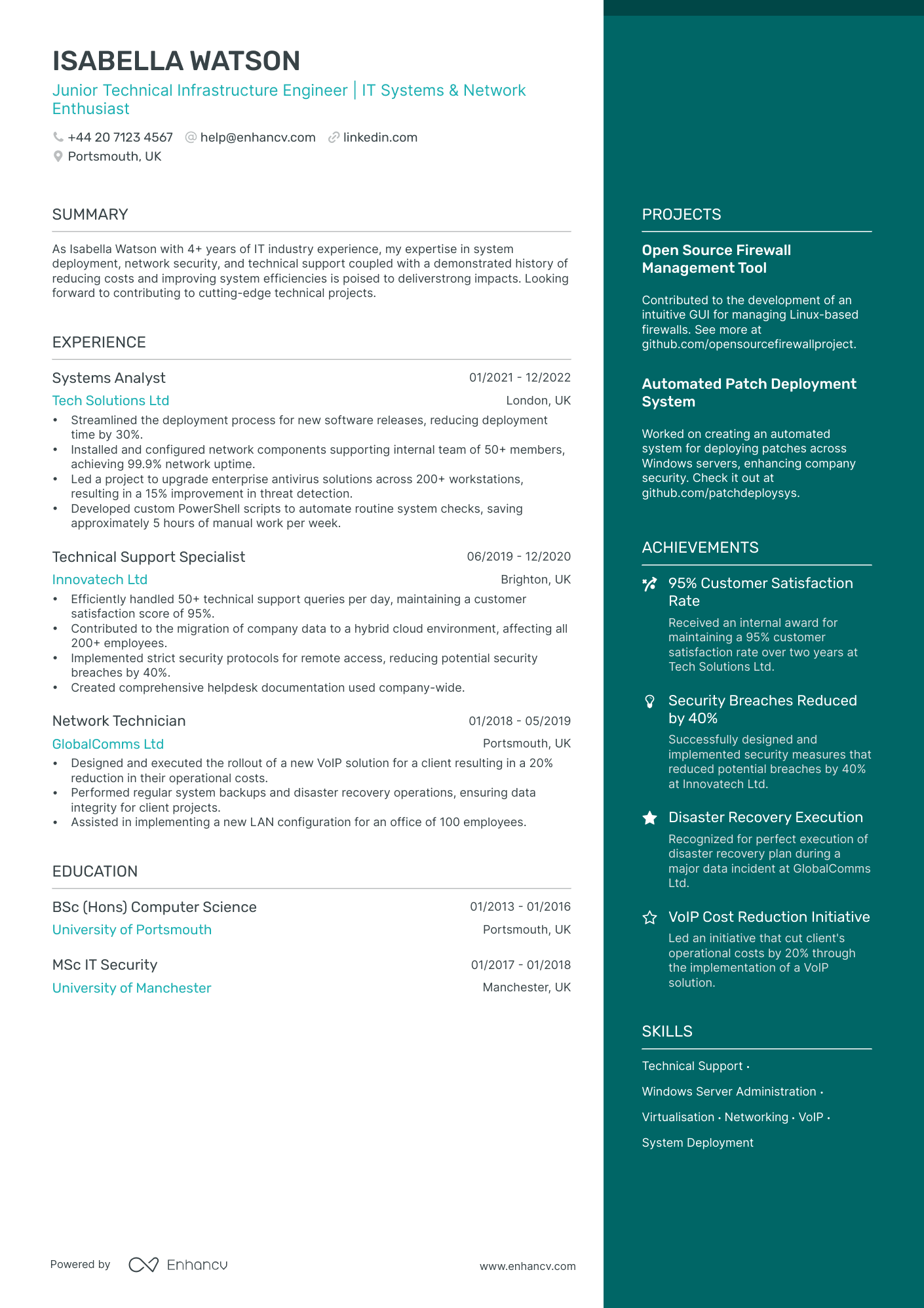 Infrastructure Engineer Cv Examples Guide For 2025 Infrastructure Engineer Cv Examples Guide For 2025
