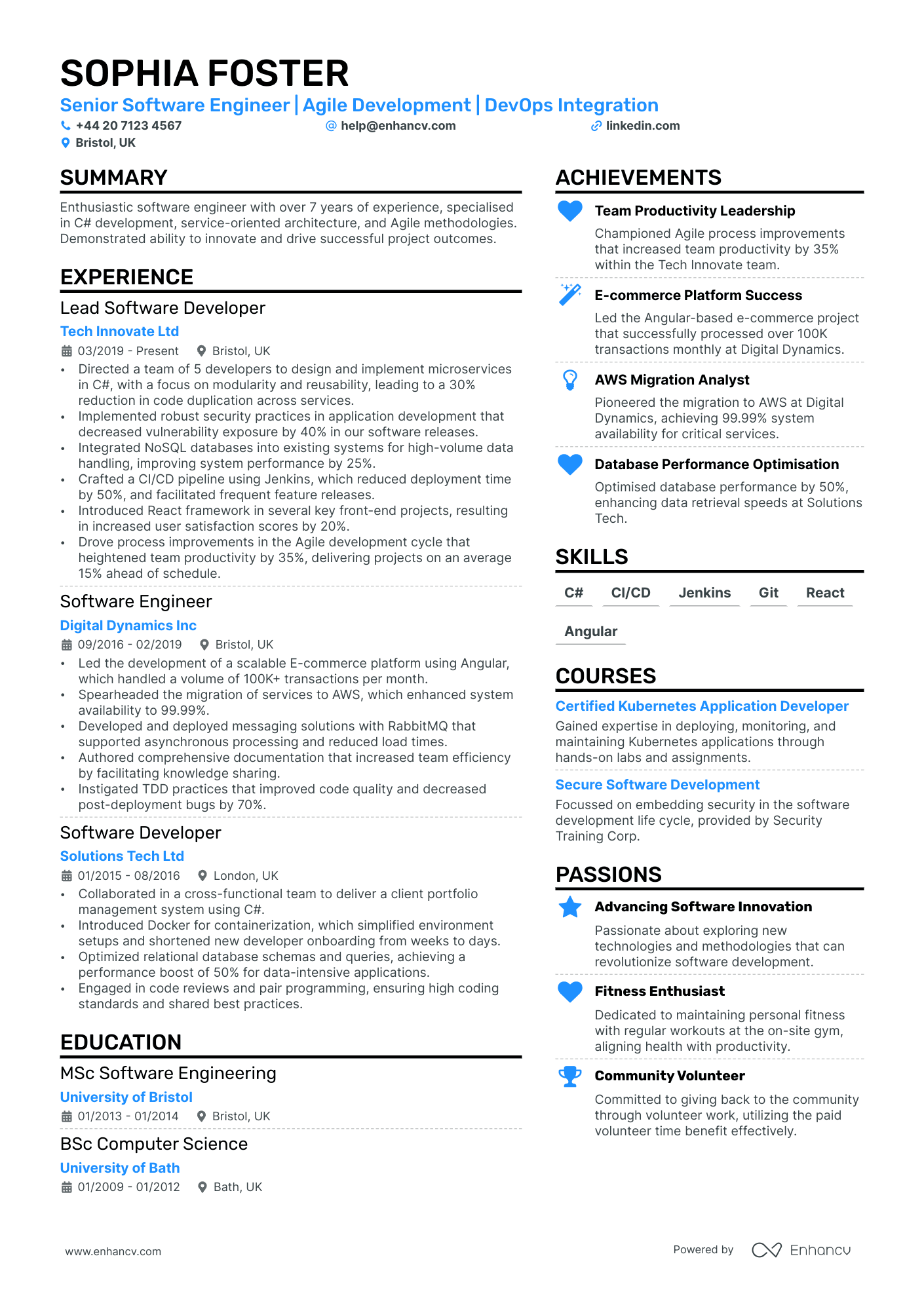 Software Engineer CV Examples & Guide for 2024