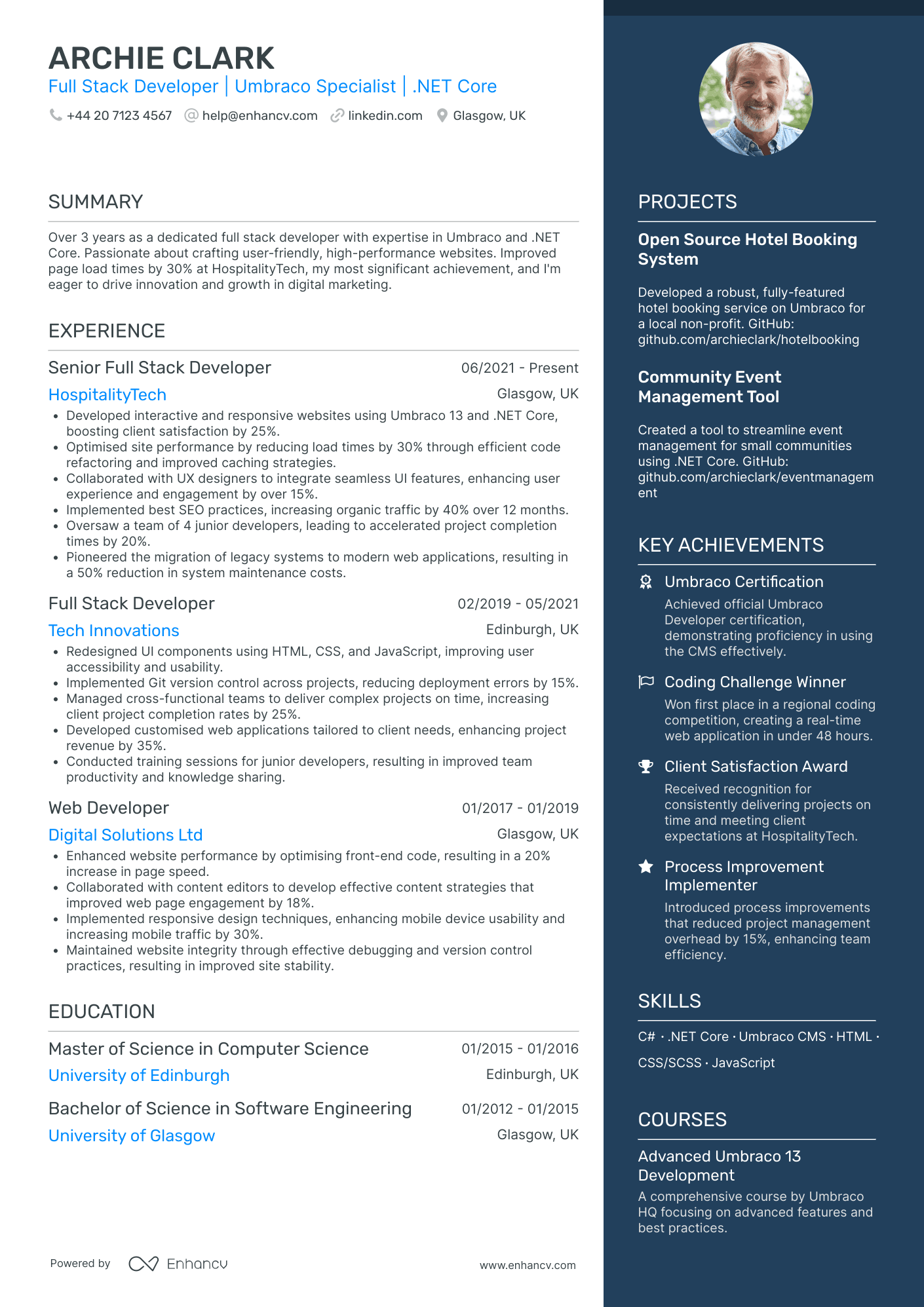 Full Stack Developer CV Examples & Guide for 2025