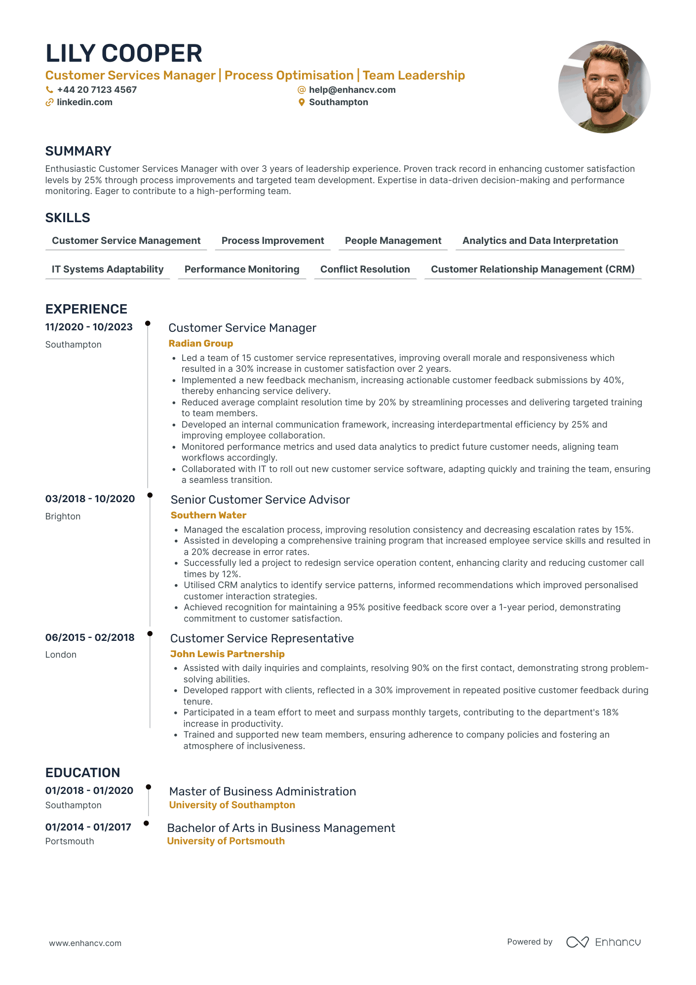 Customer Service CV Examples & Guide for 2026