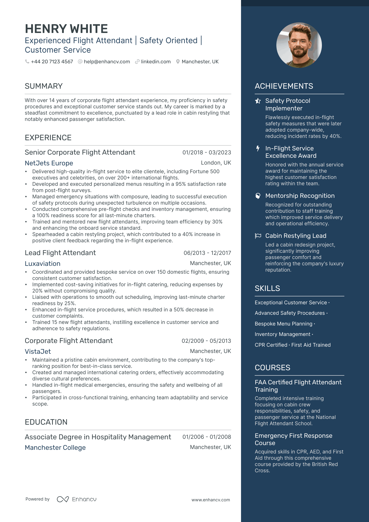 Flight Attendant CV Examples & Guide for 2025