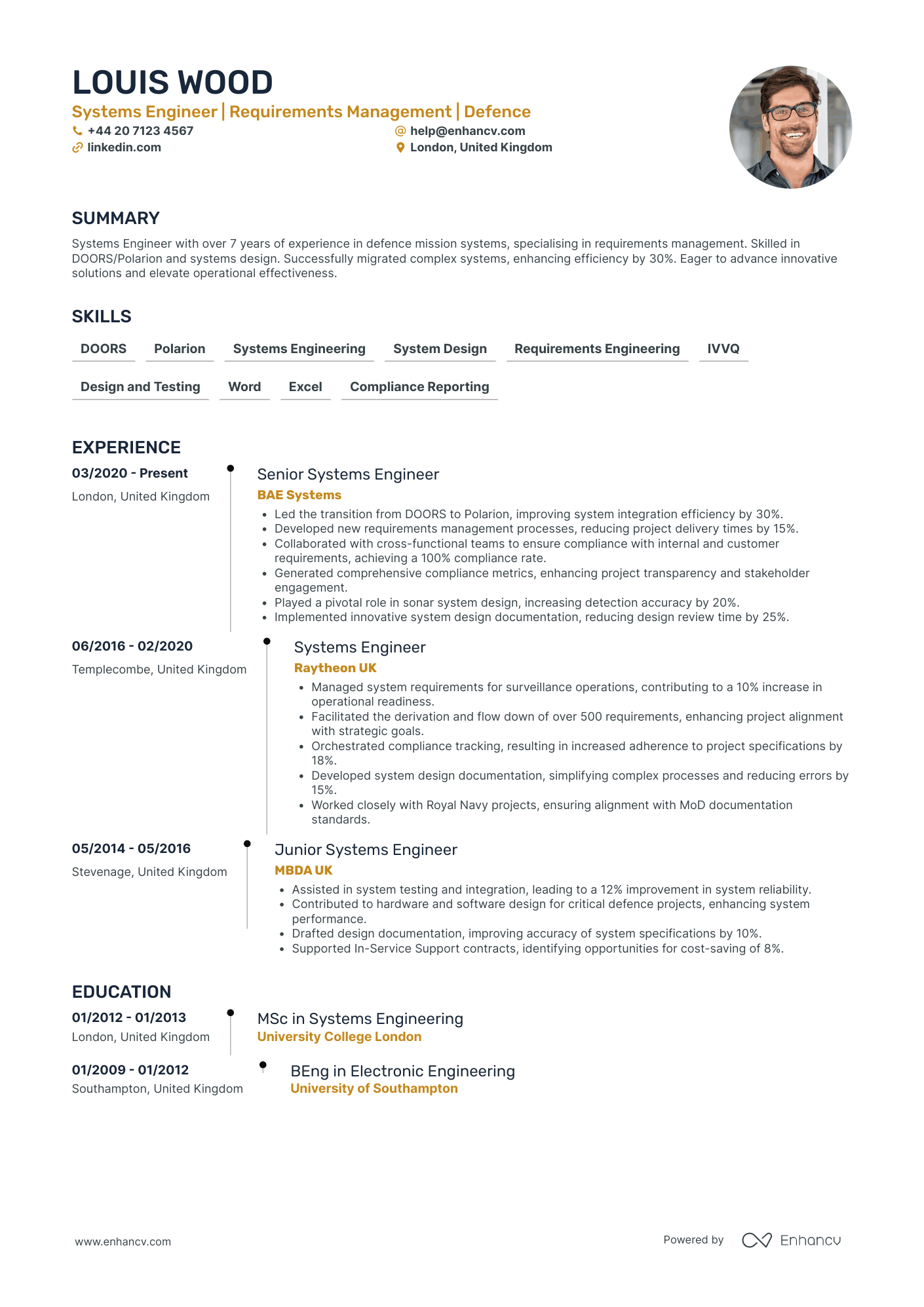 Lockheed Martin Example Cv Aerospace Engineering CV Examples & Guide for 2026