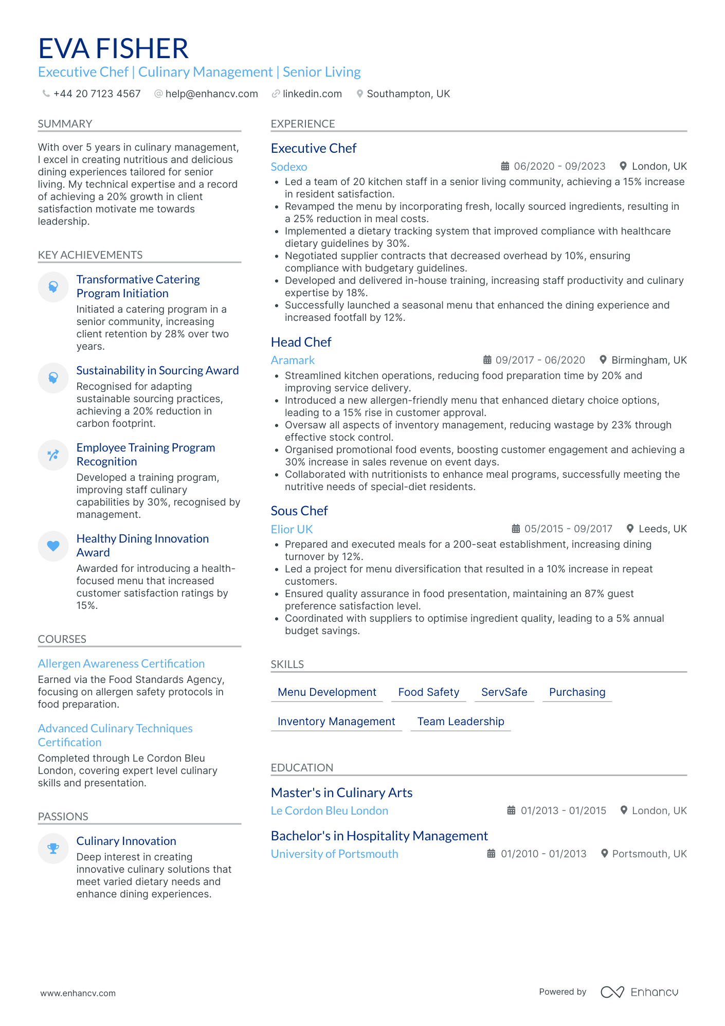 Cook CV Examples & Guide for 2026