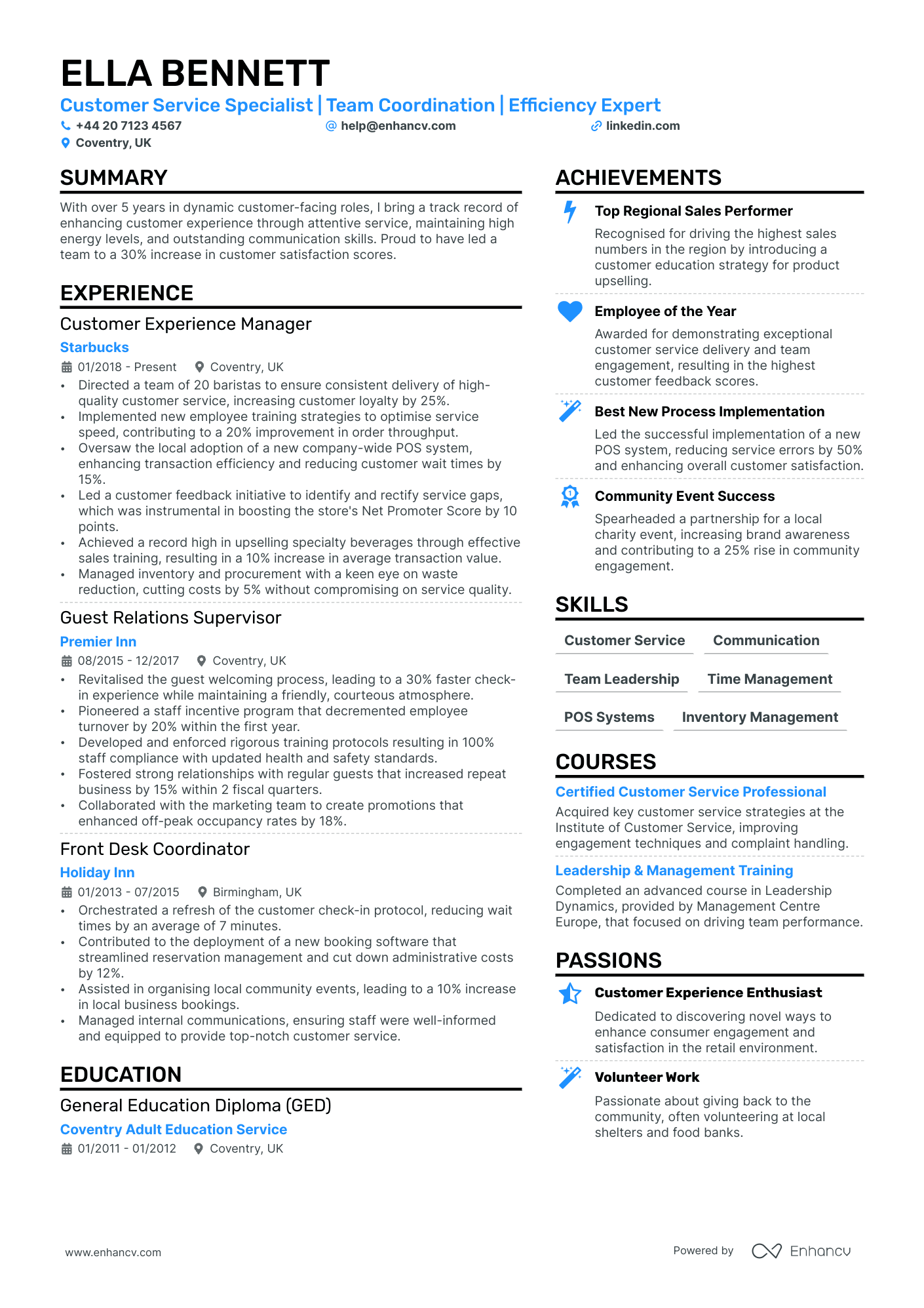 McDonalds CV Examples & Guide for 2024