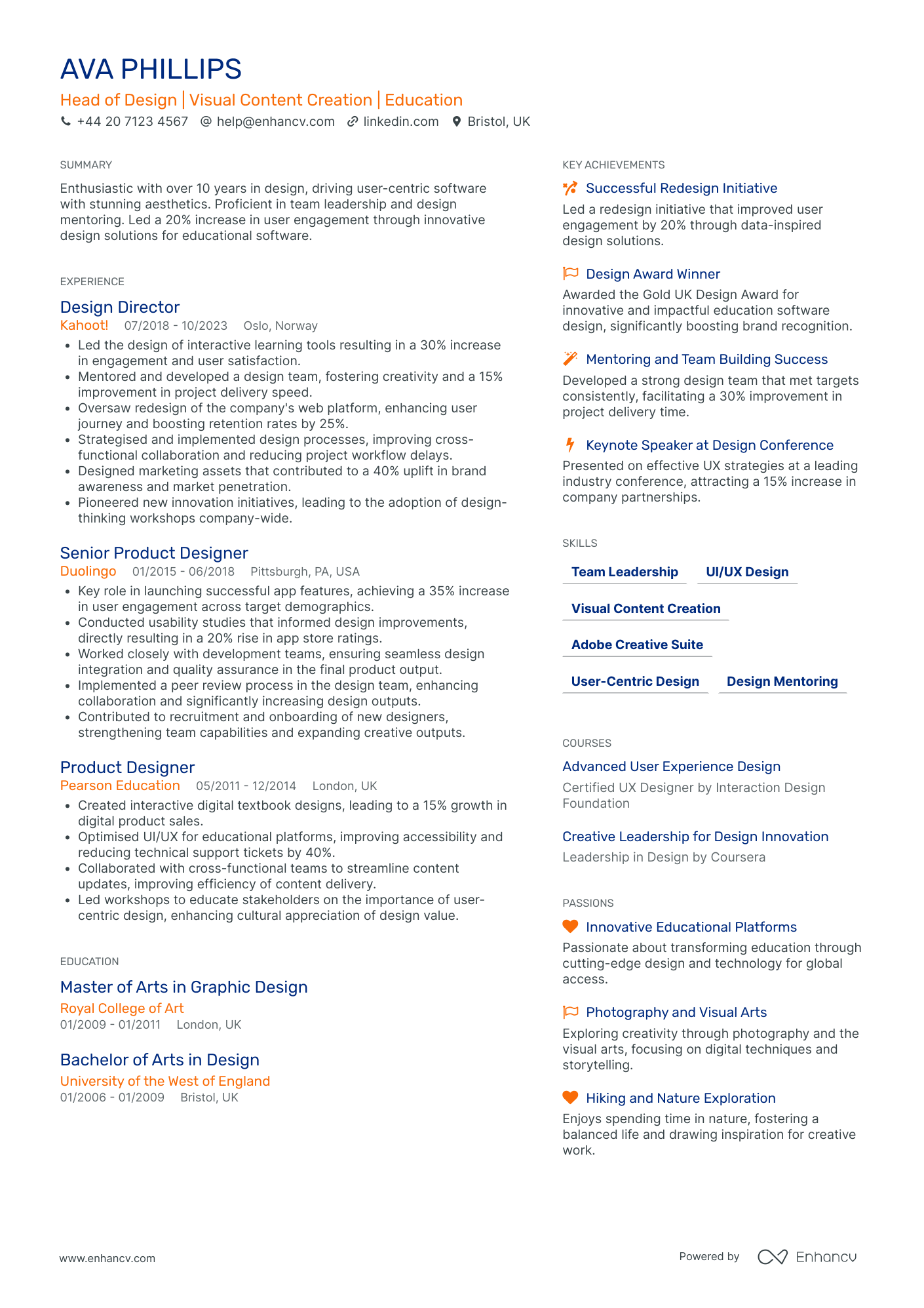 Interior Designer CV Examples & Guide for 2026