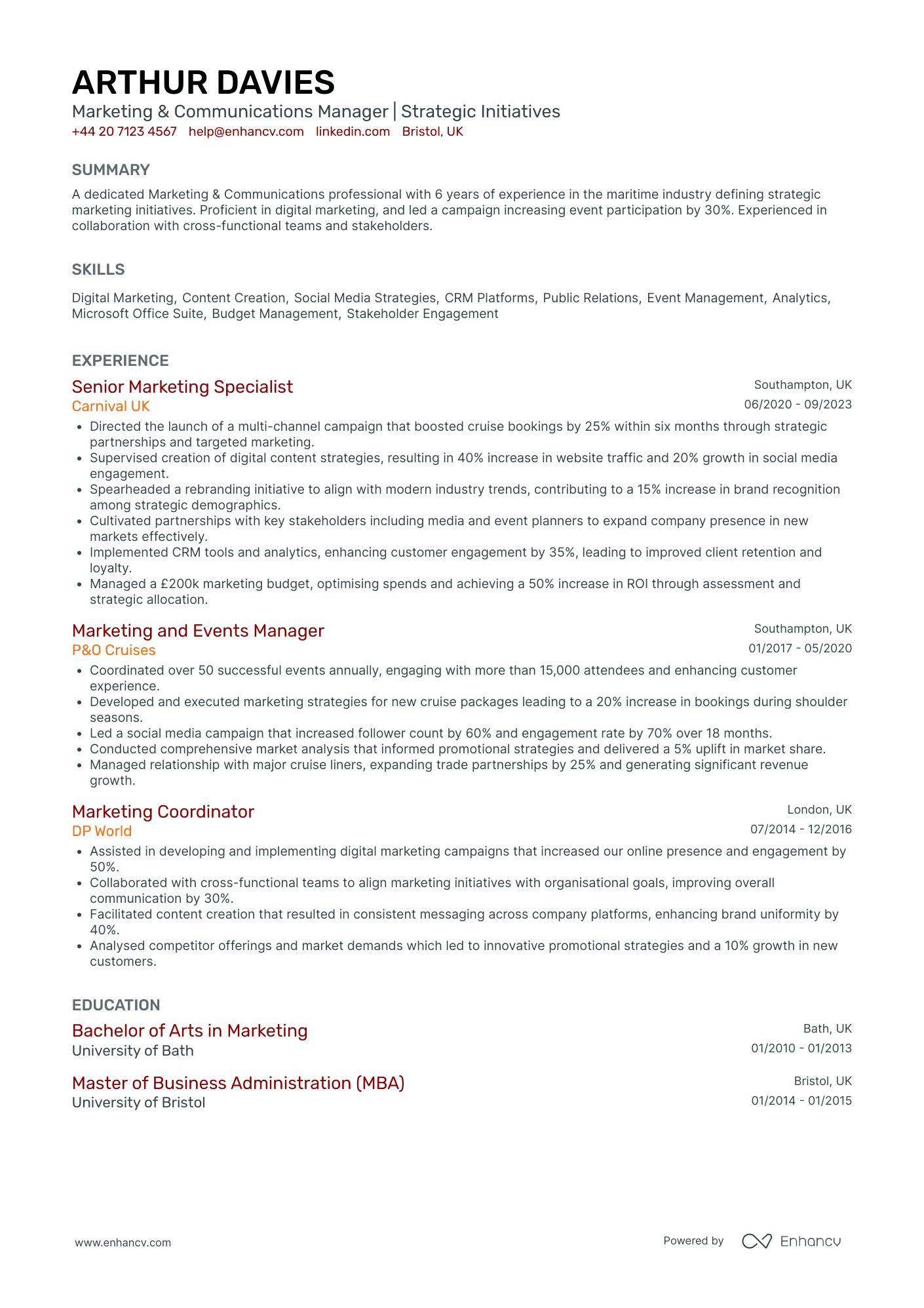 Social Media Marketing CV Examples & Guide for 2026