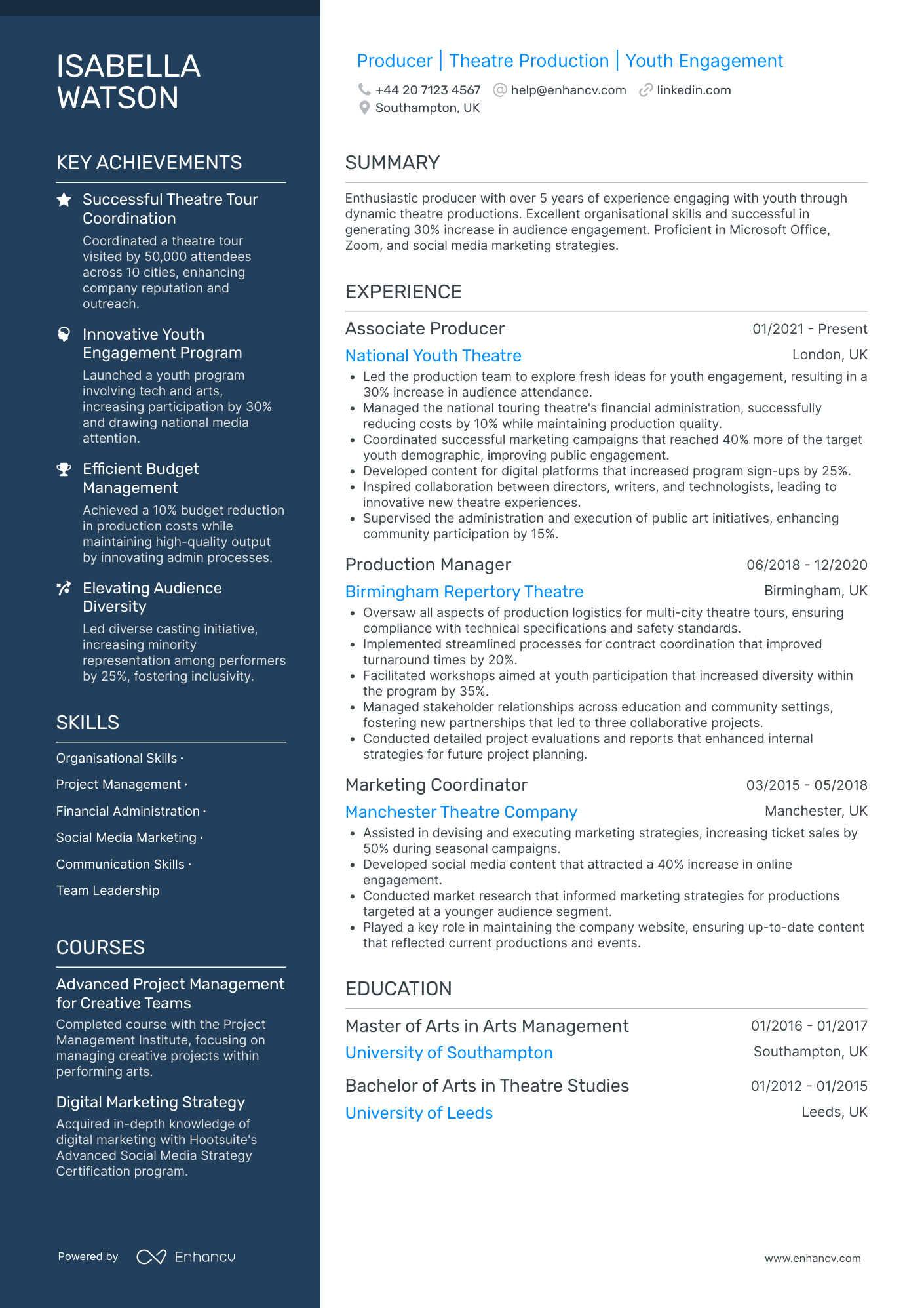 Theatre CV Examples & Guide for 2026