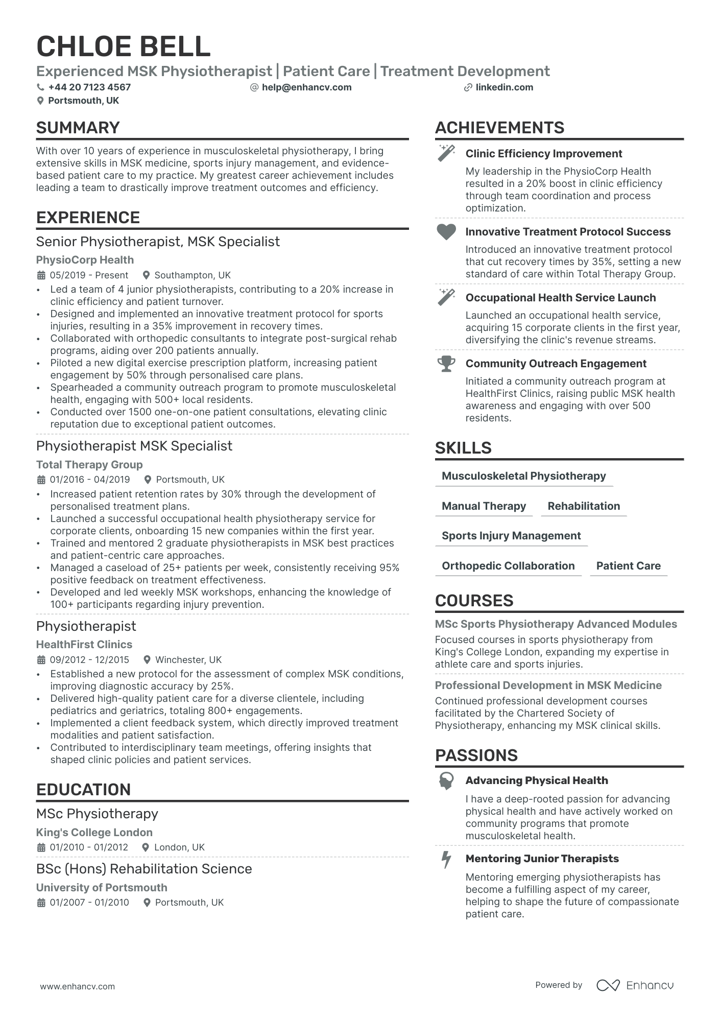 Therapist CV Examples & Guide for 2024