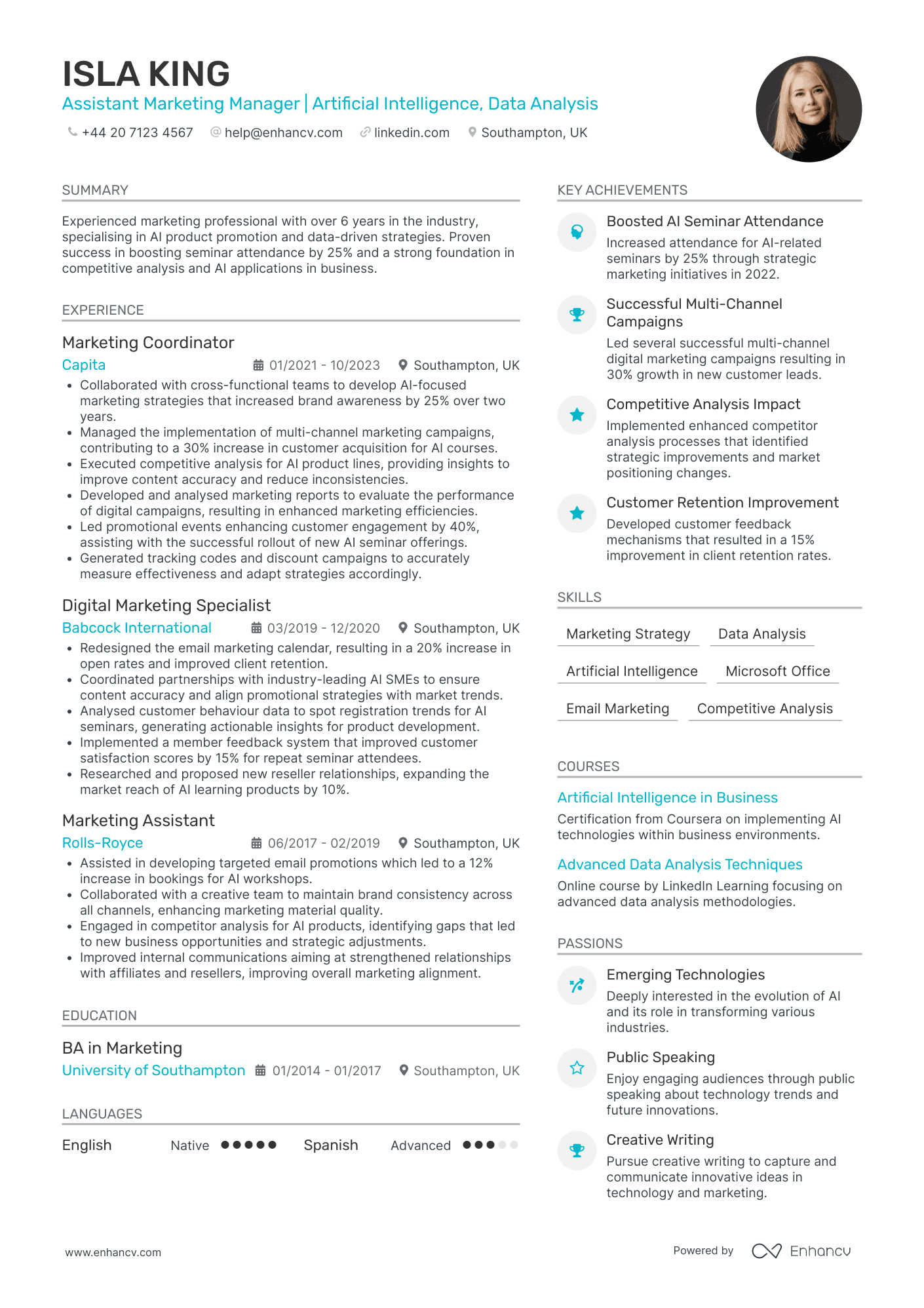 Marketing Manager CV Examples & Guide for 2026
