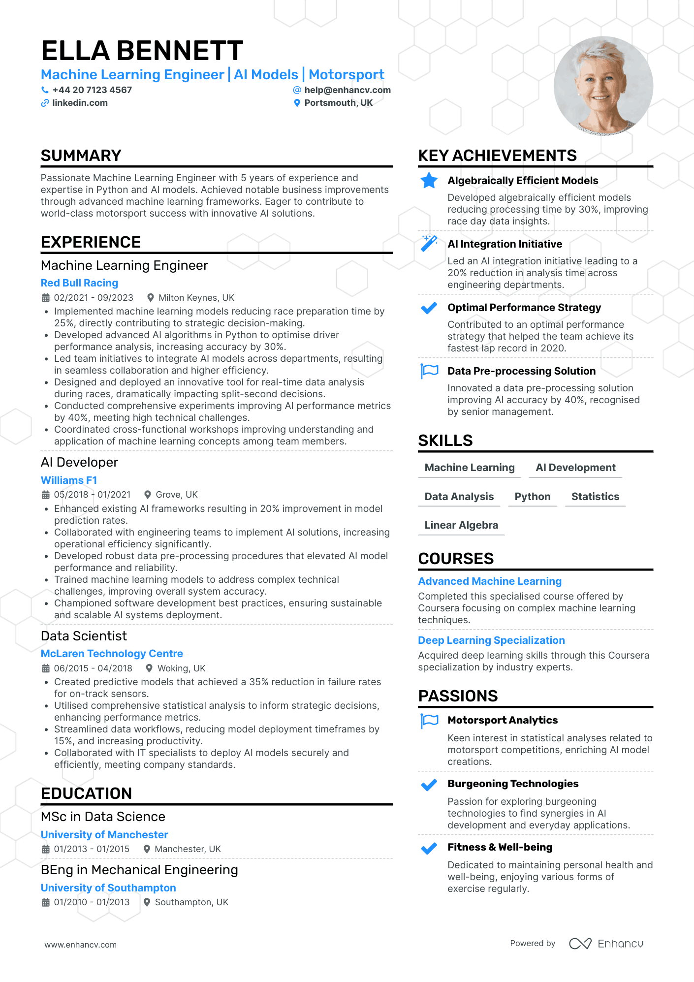 Machine Learning CV Examples & Guide for 2025