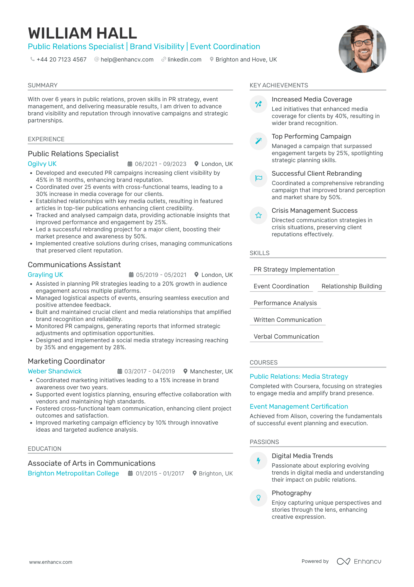 Public Relations CV Examples & Guide for 2026
