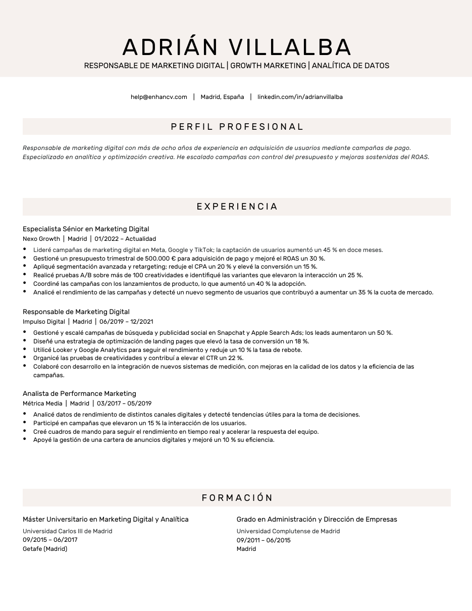 Resume Template