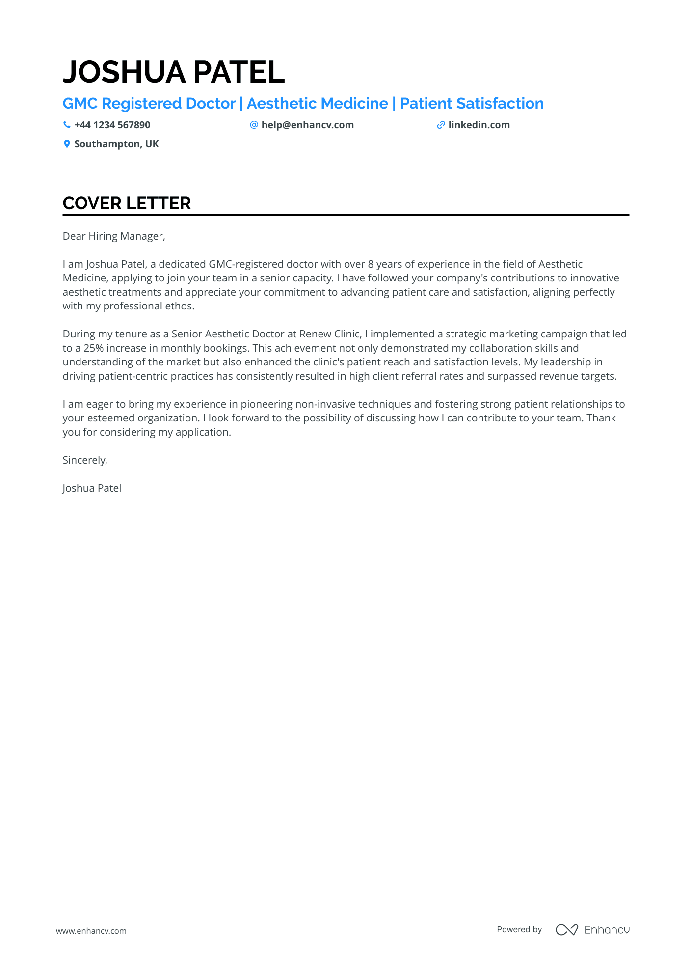 Cover Letter Example