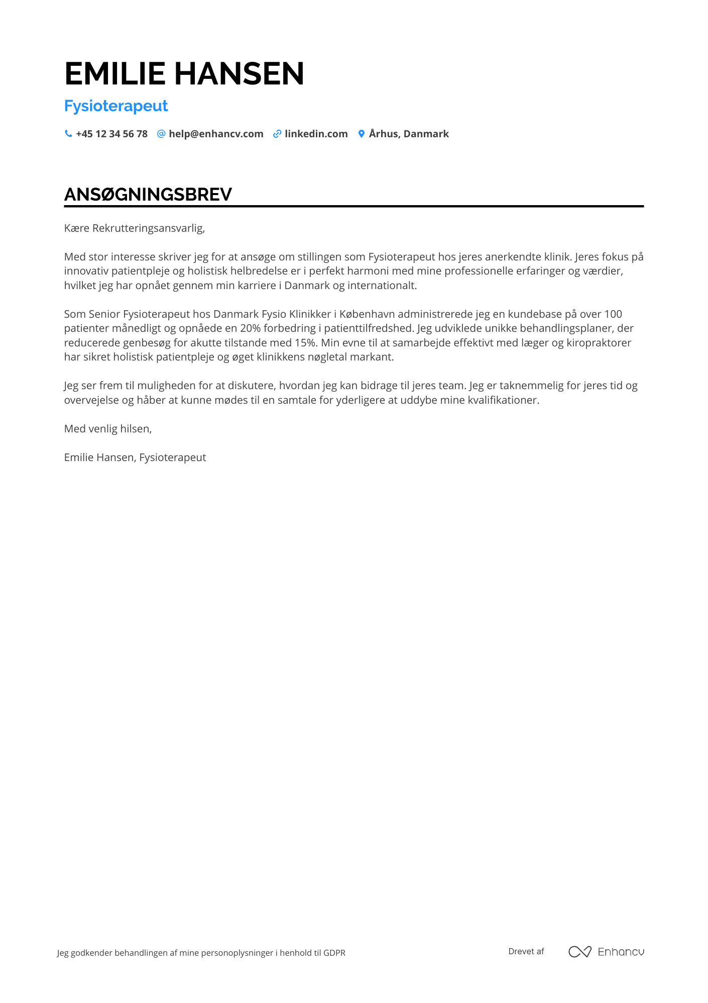 Cover Letter Example