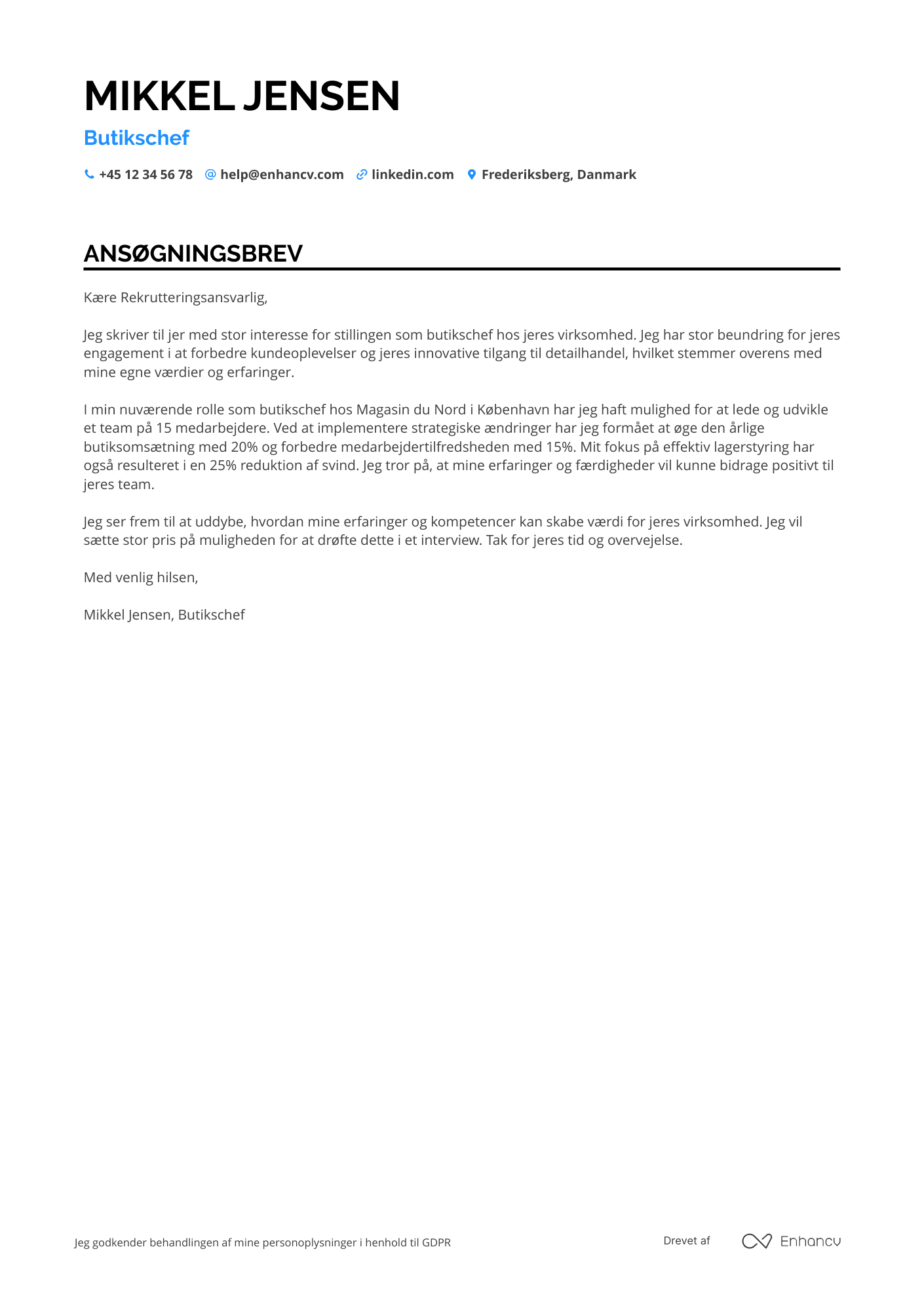 Cover Letter Example