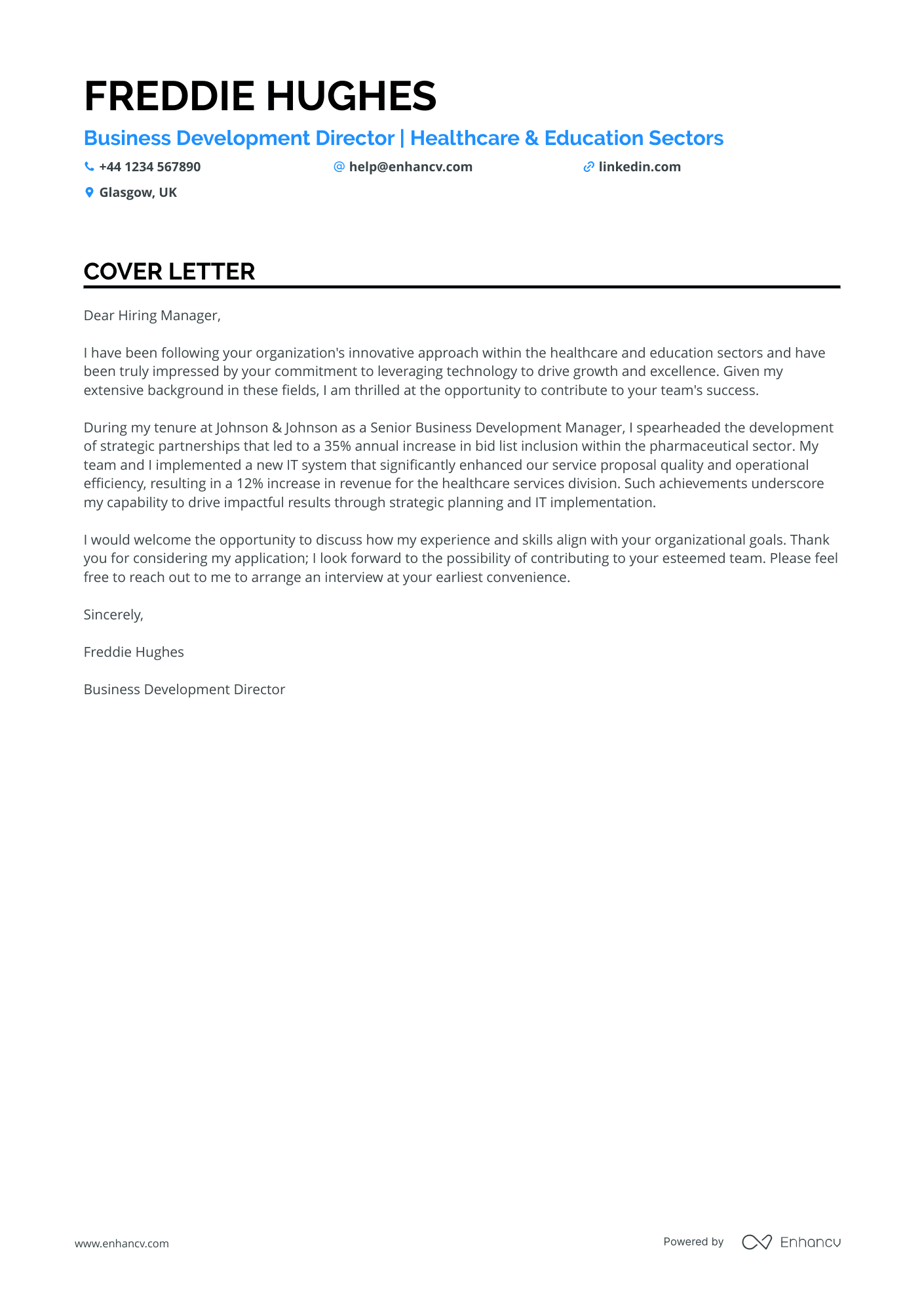 Cover Letter Example
