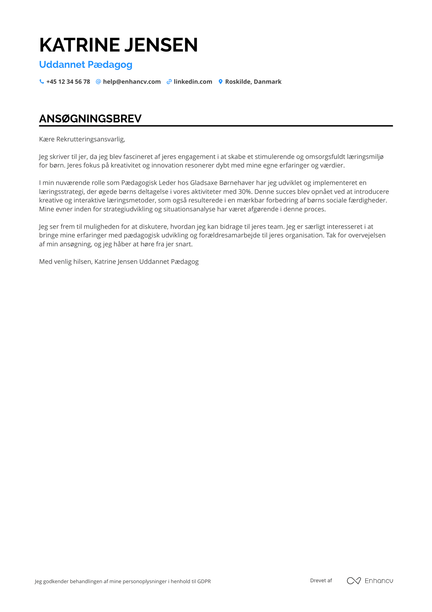 Cover Letter Example