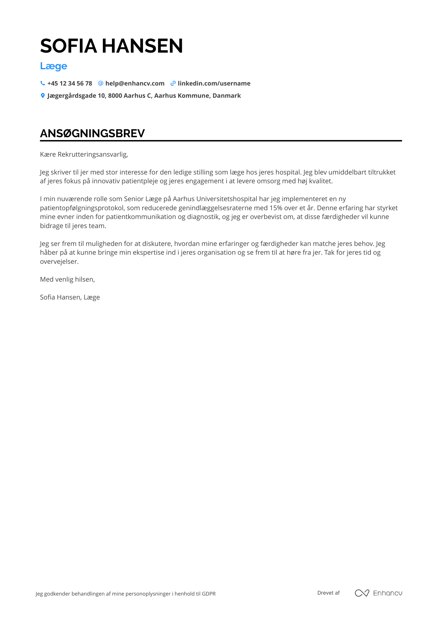 Cover Letter Example
