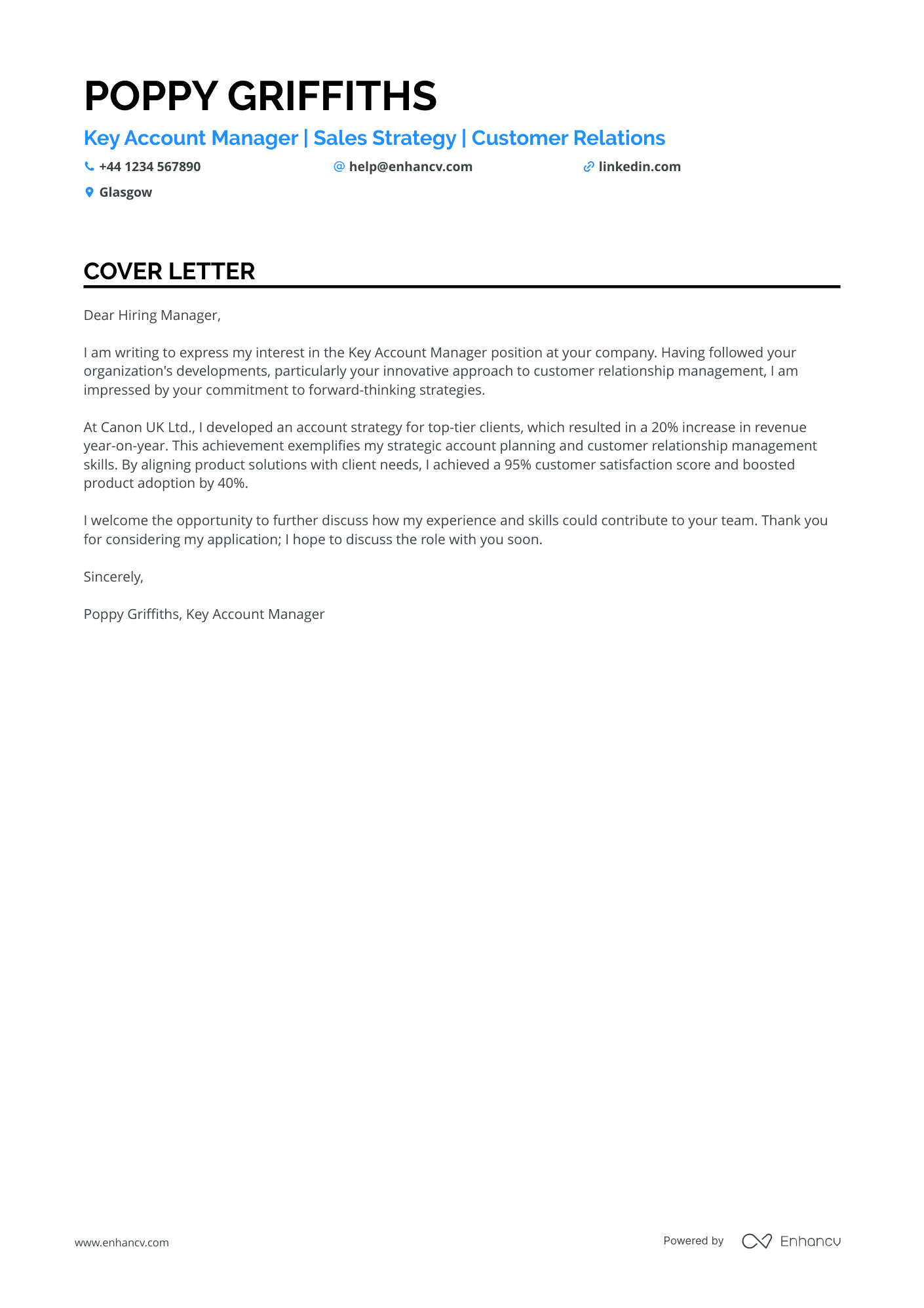Cover Letter Example