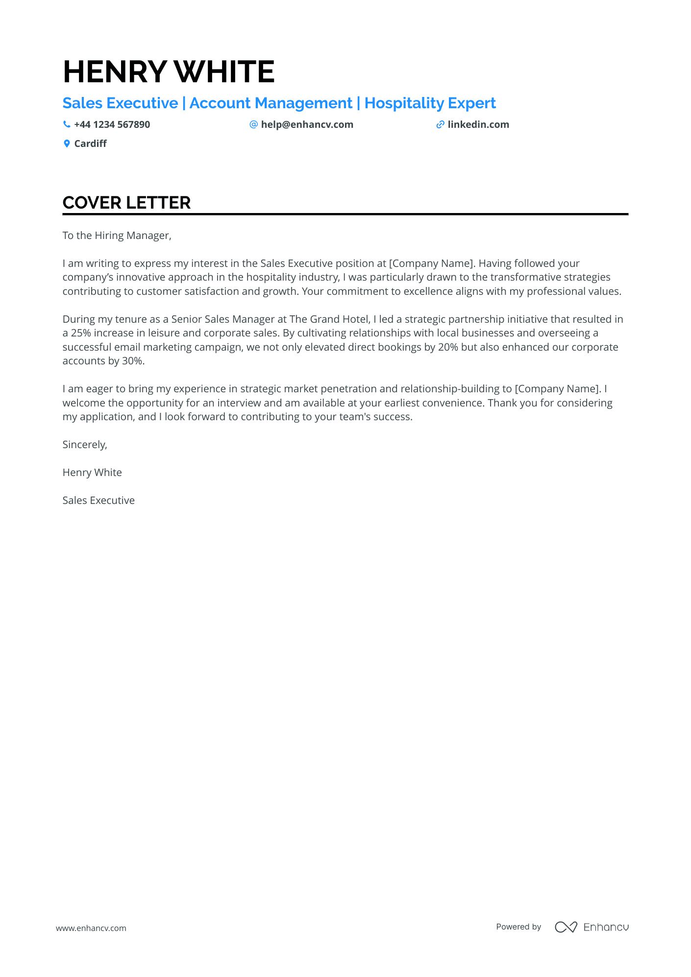 Cover Letter Example